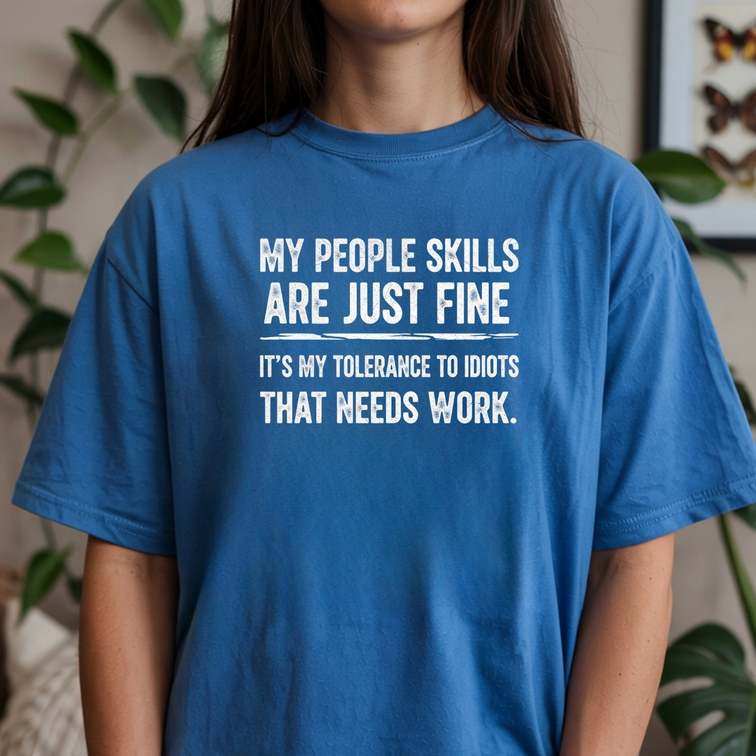 My People Skills Are Fine T-Shirt - Funny Sarcastic Graphic Tee