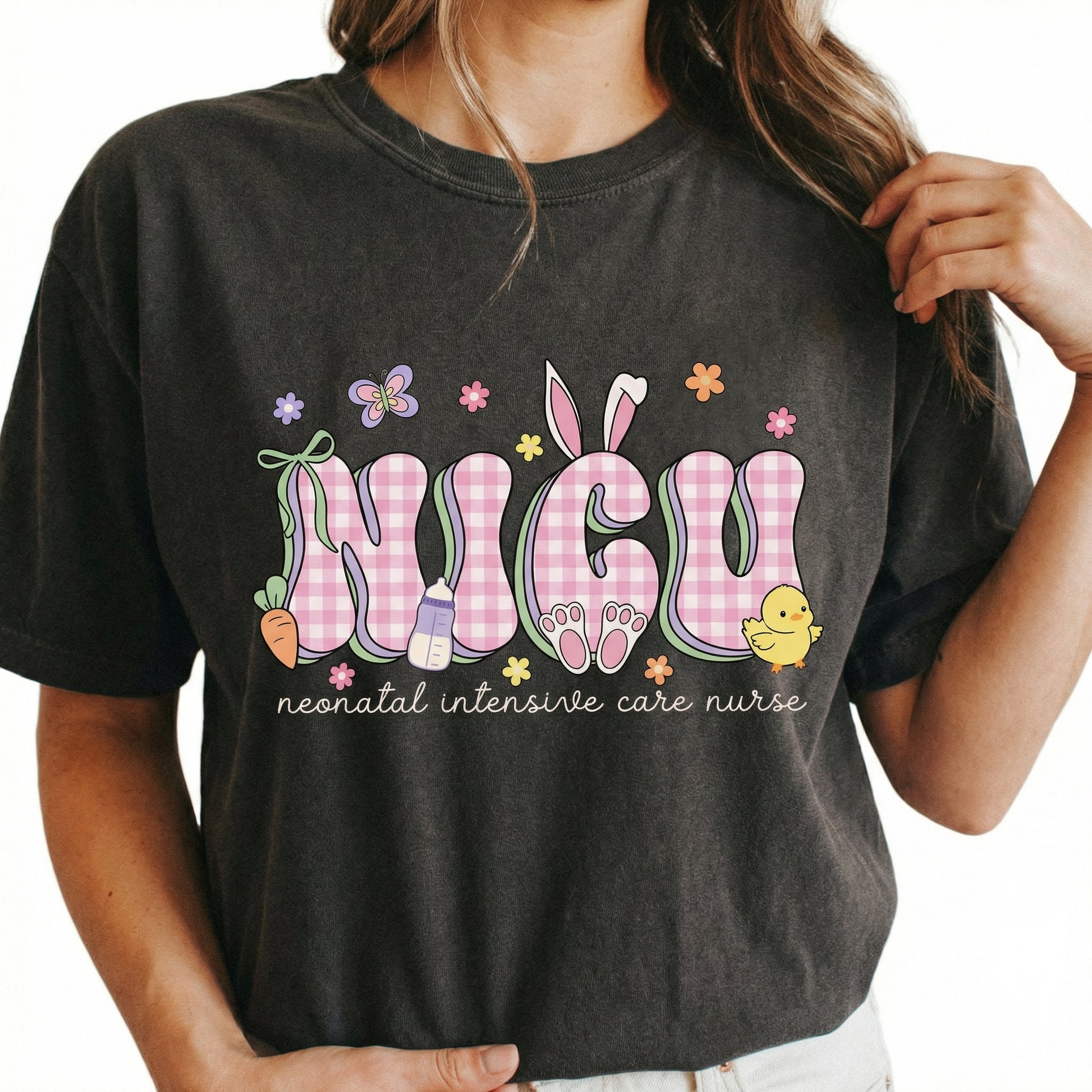 NICU Easter Nurse Shirt – Neonatal ICU Spring Graphic Tee