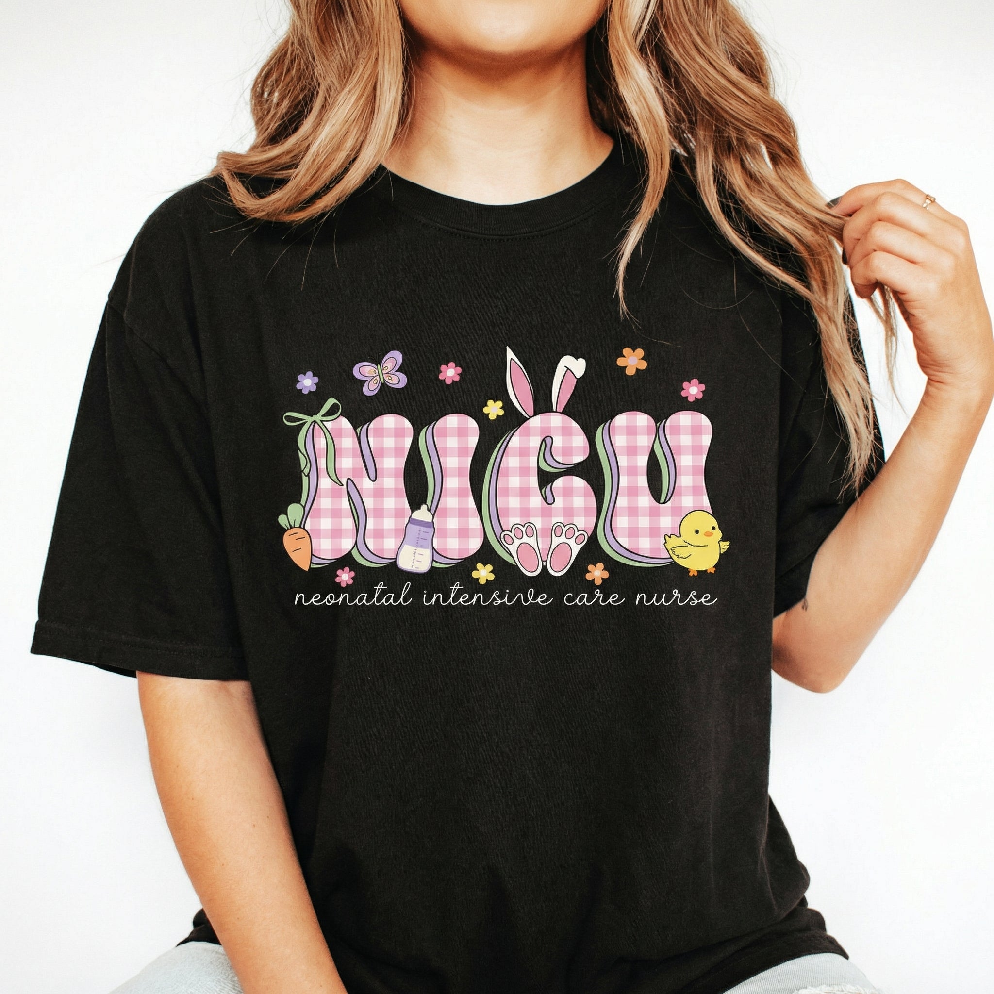 NICU Easter Nurse Shirt – Neonatal ICU Spring Graphic Tee