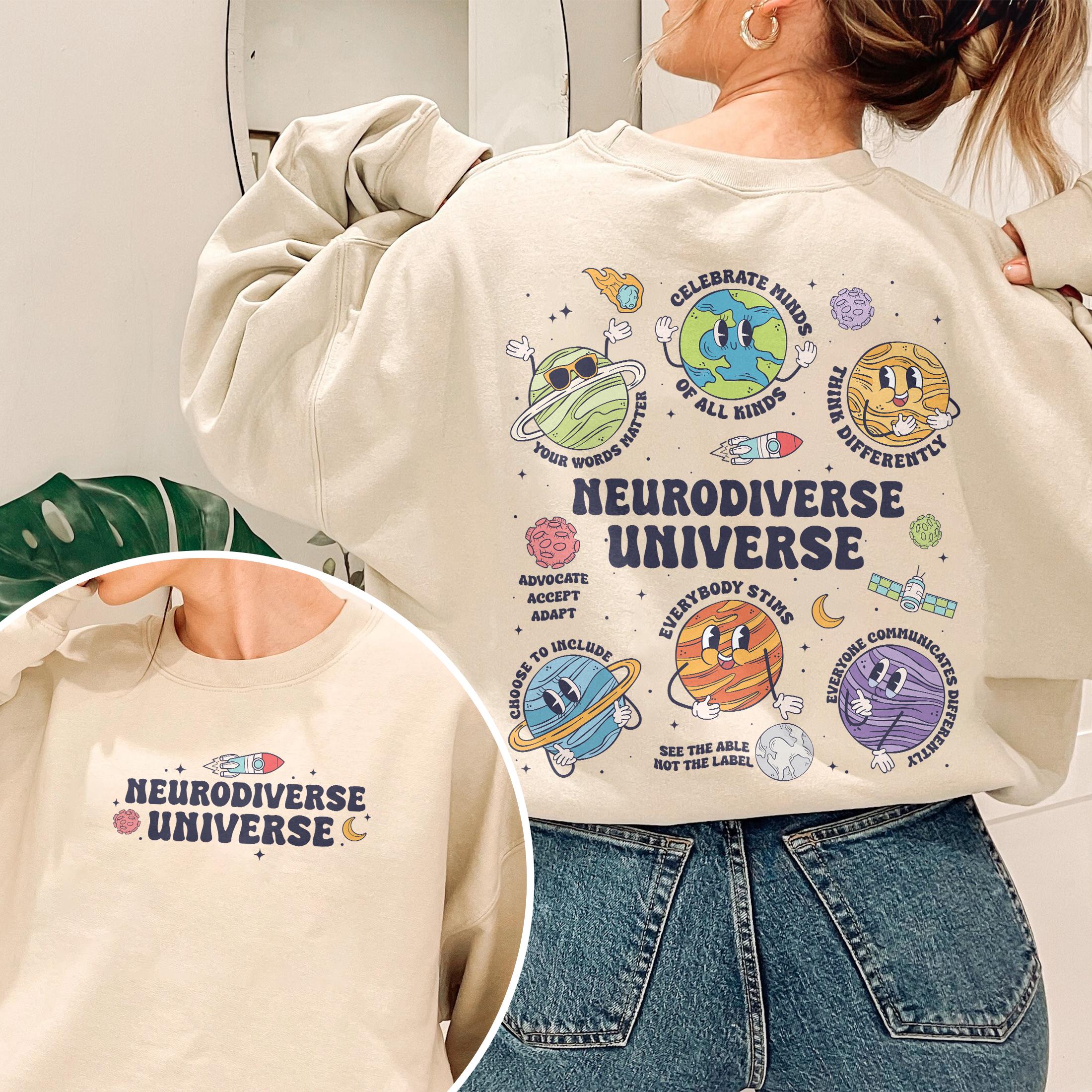 Neurodiversity Universe T-Shirt – Autism Awareness Space Graphic Tee
