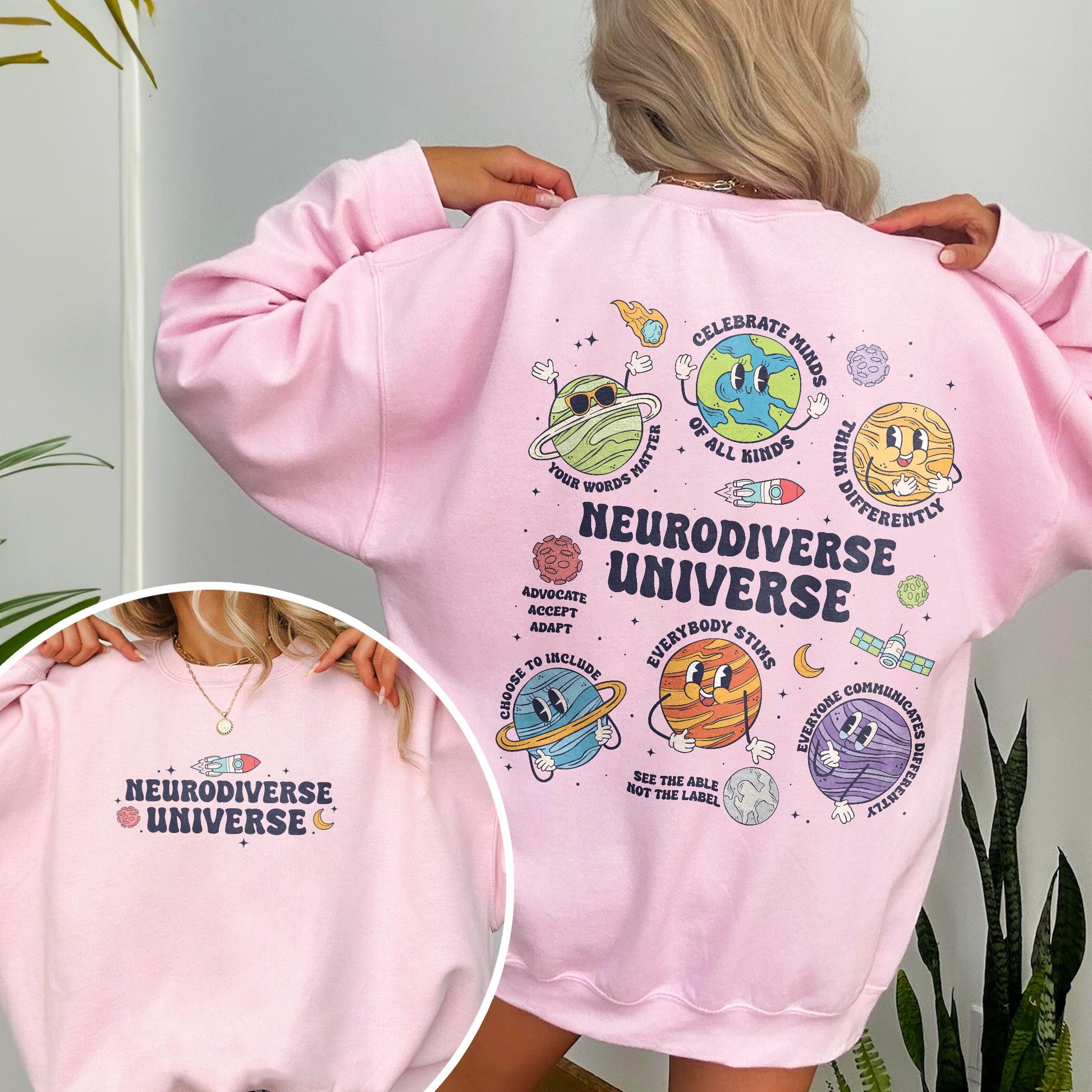 Neurodiversity Universe T-Shirt – Autism Awareness Space Graphic Tee
