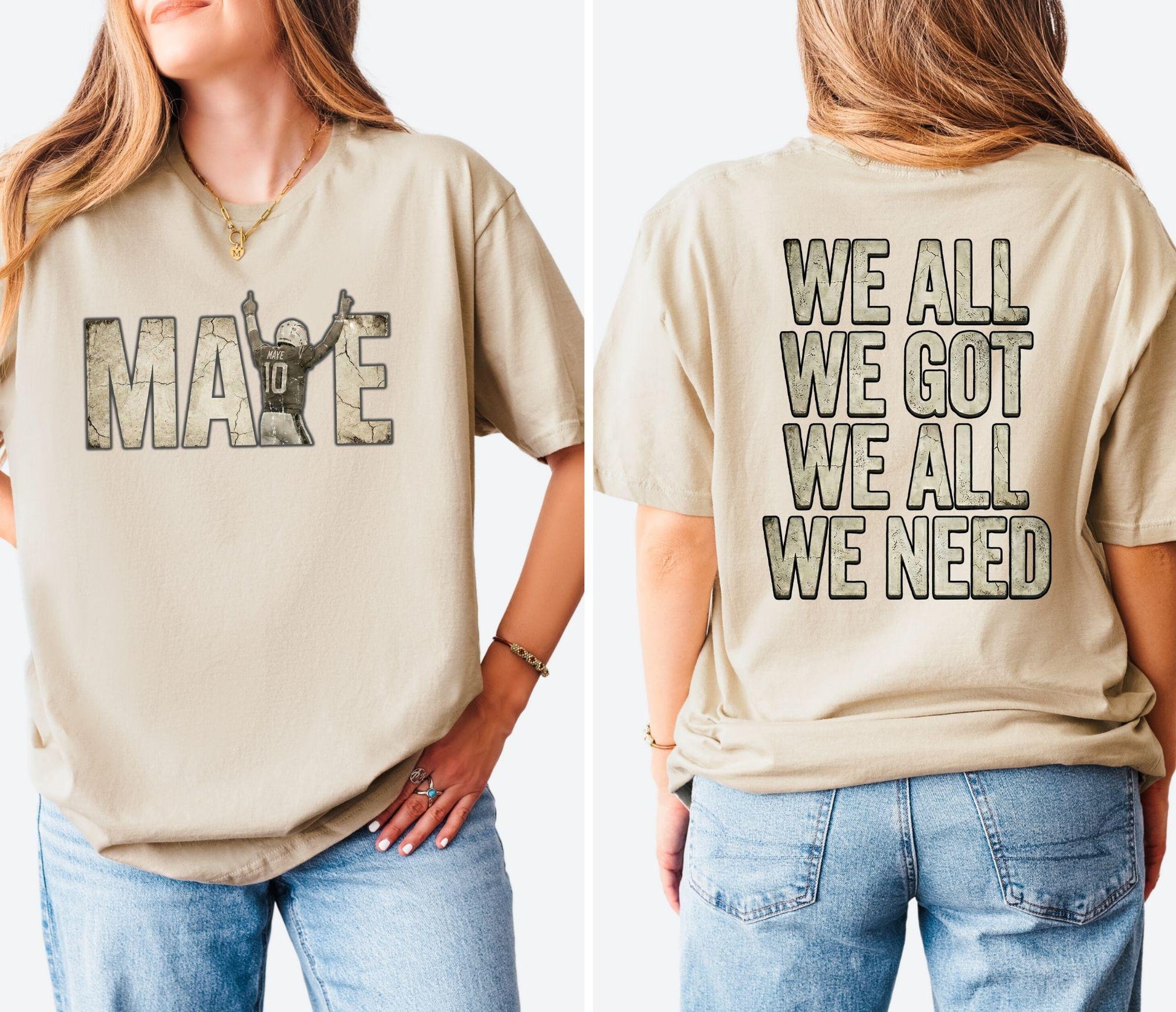 New England Maye Football Fan Sweatshirt – Vintage Game Day Graphic
