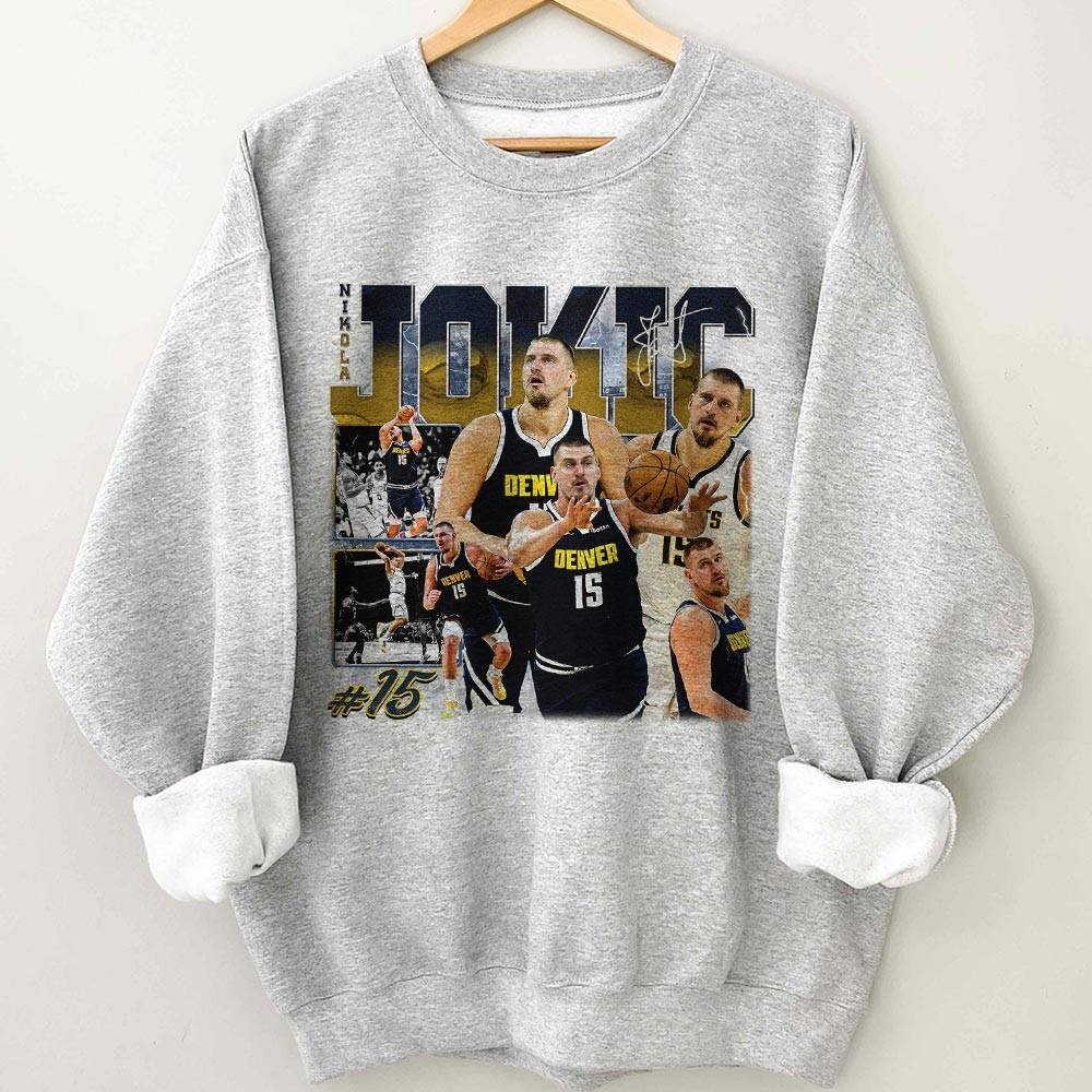 Nikola Jokic Vintage Bootleg T-Shirt – Denver Basketball Retro 90s Style Tee