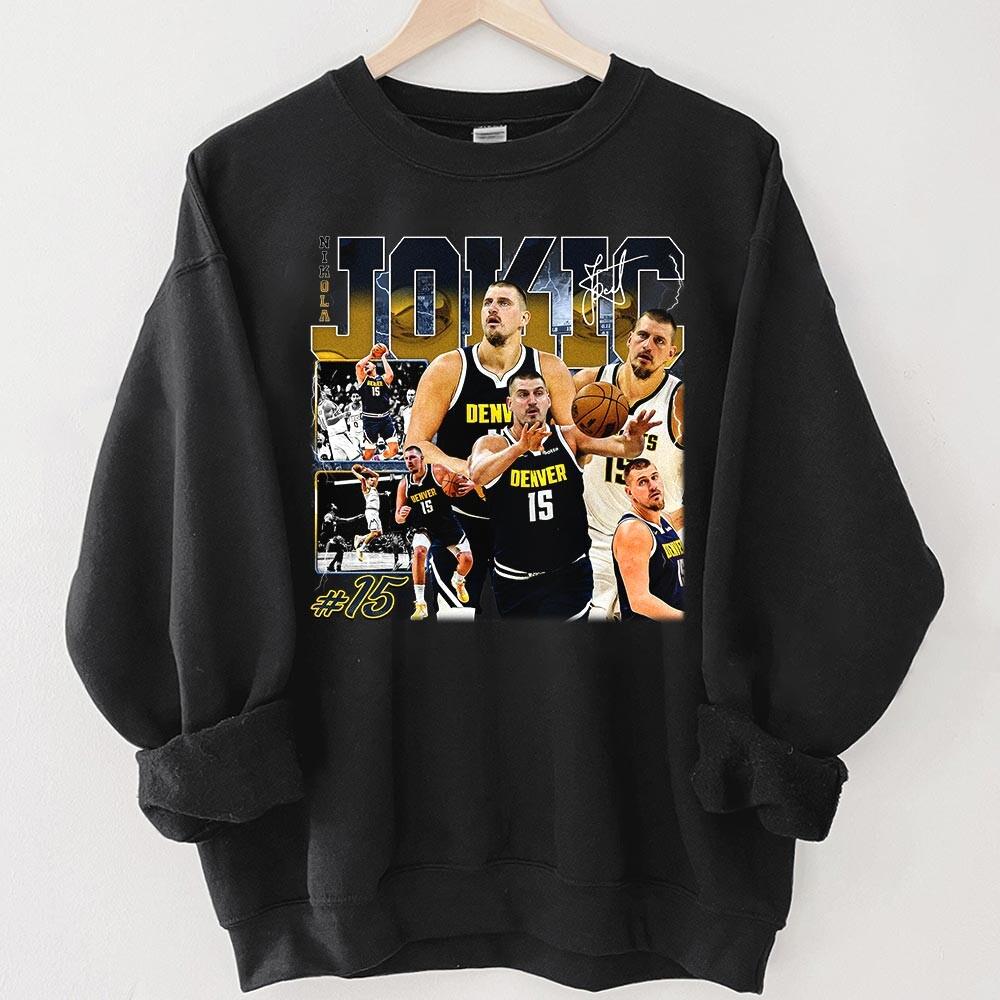 Nikola Jokic Vintage Bootleg T-Shirt – Denver Basketball Retro 90s Style Tee