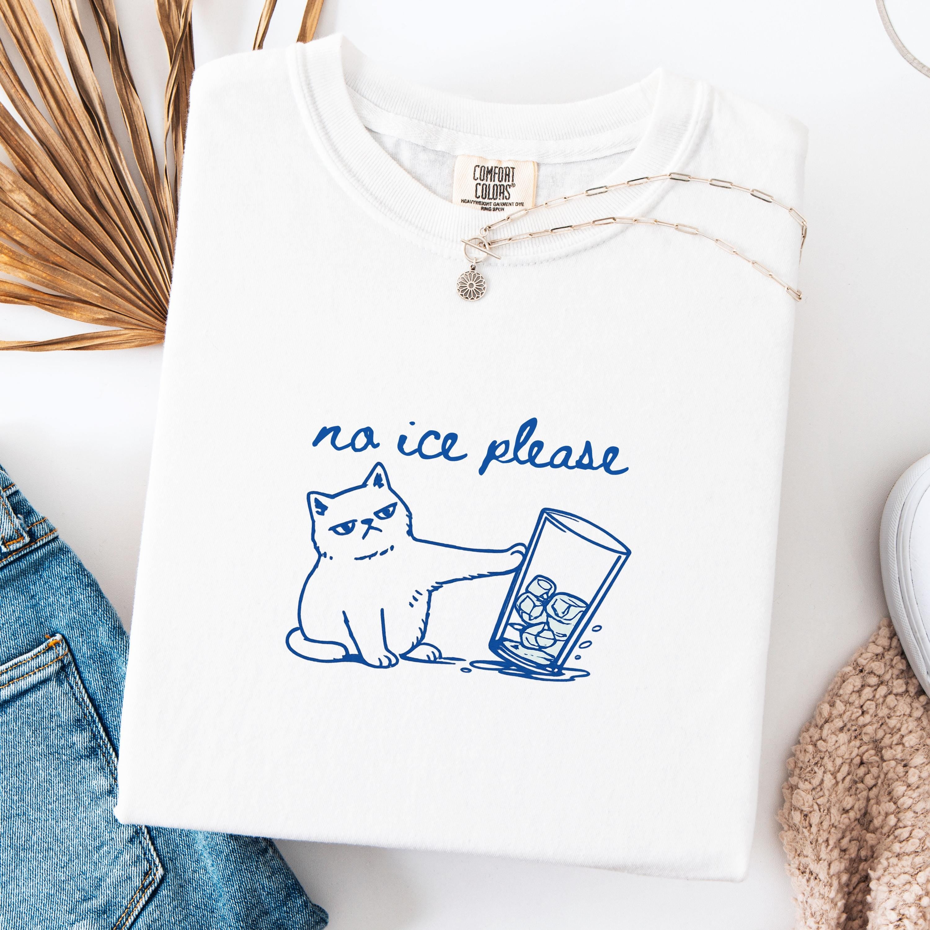 No ICE Cat Graphic T-Shirt – Pro Immigration Social Justice Tee – Feminist Activist Apparel