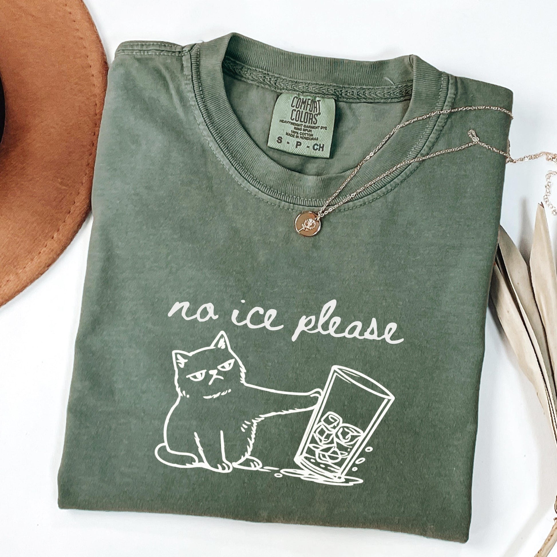 No ICE Cat Graphic T-Shirt – Pro Immigration Social Justice Tee – Feminist Activist Apparel