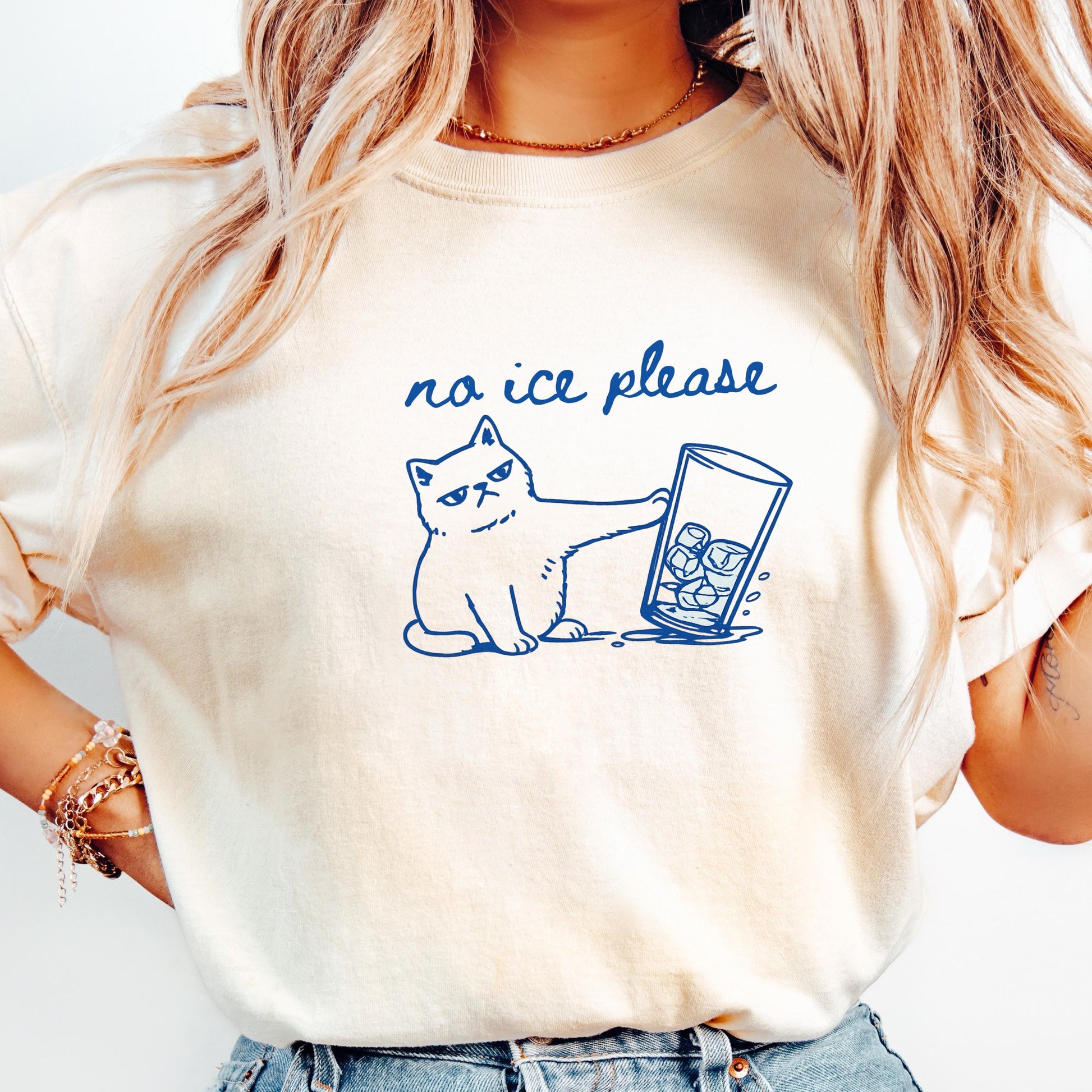 No ICE Cat Graphic T-Shirt – Pro Immigration Social Justice Tee – Feminist Activist Apparel