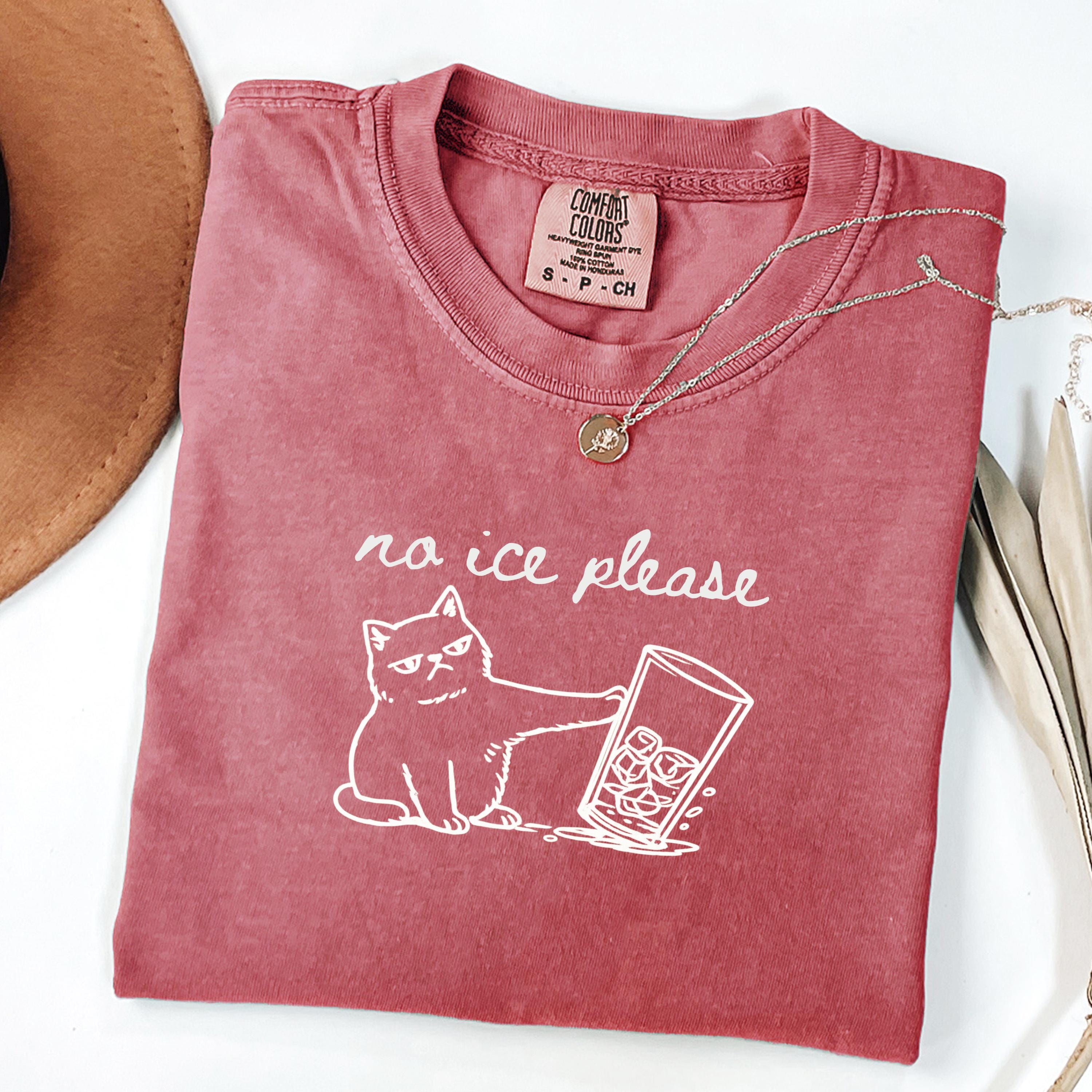 No ICE Cat Graphic T-Shirt – Pro Immigration Social Justice Tee – Feminist Activist Apparel