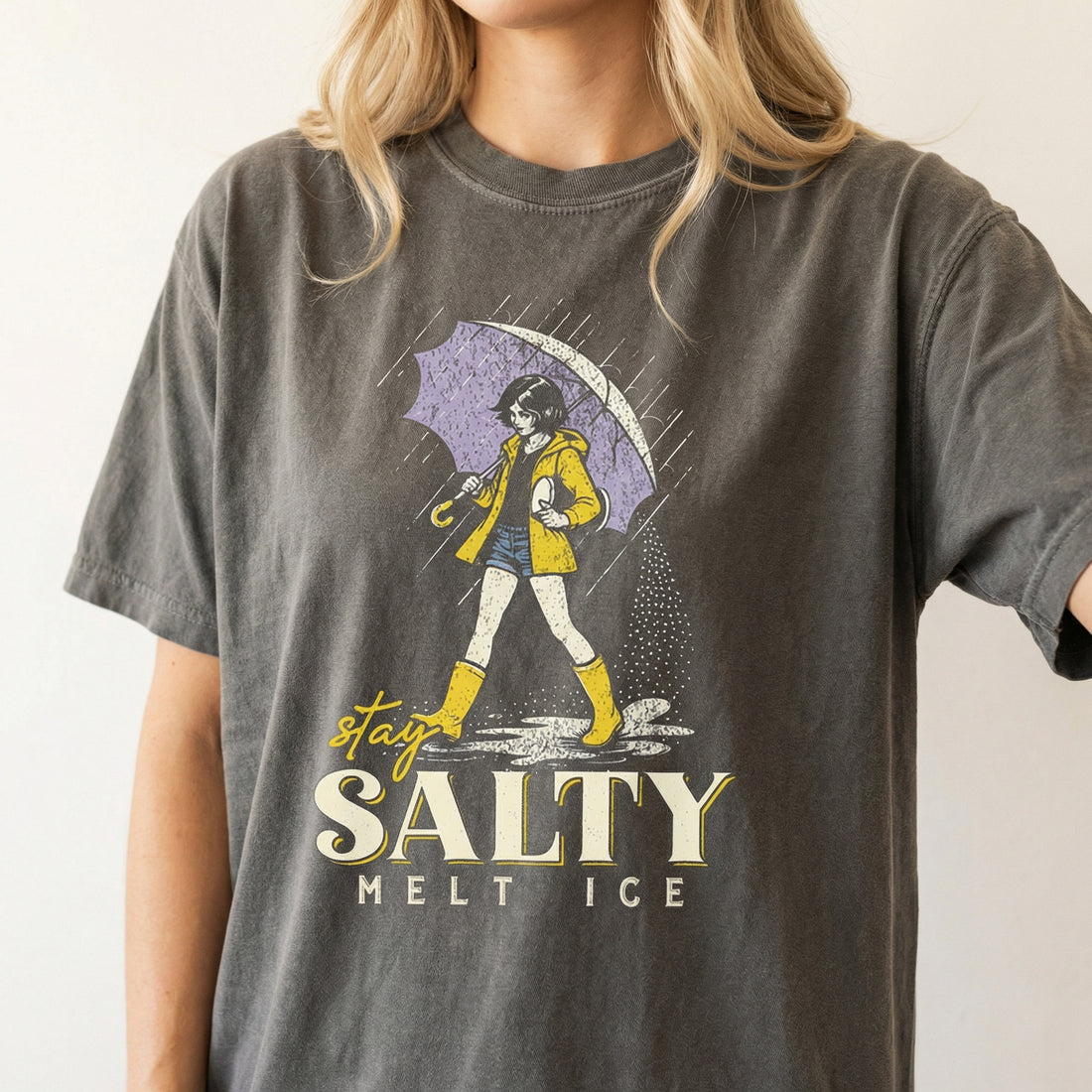 No ICE Stay Salty Political Graphic Tee – Social Justice Message Shirt