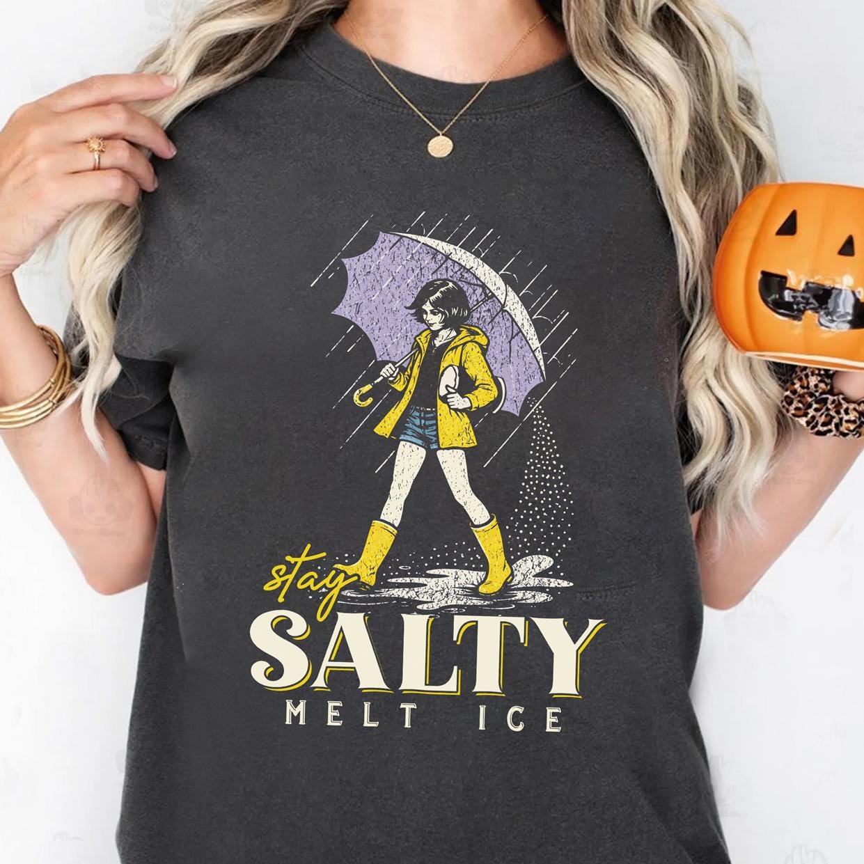 No ICE Stay Salty Political Graphic Tee – Social Justice Message Shirt