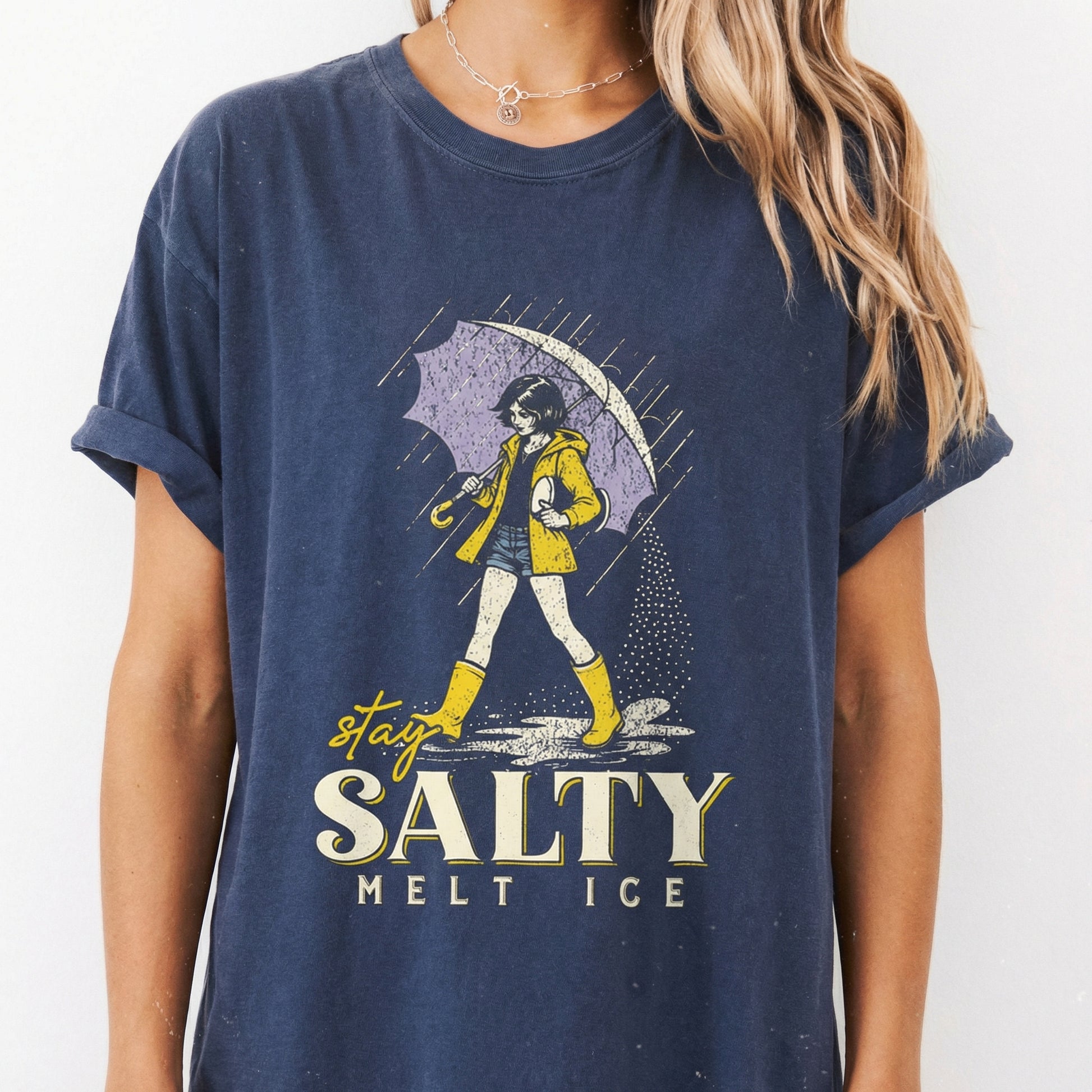 No ICE Stay Salty Political Graphic Tee – Social Justice Message Shirt