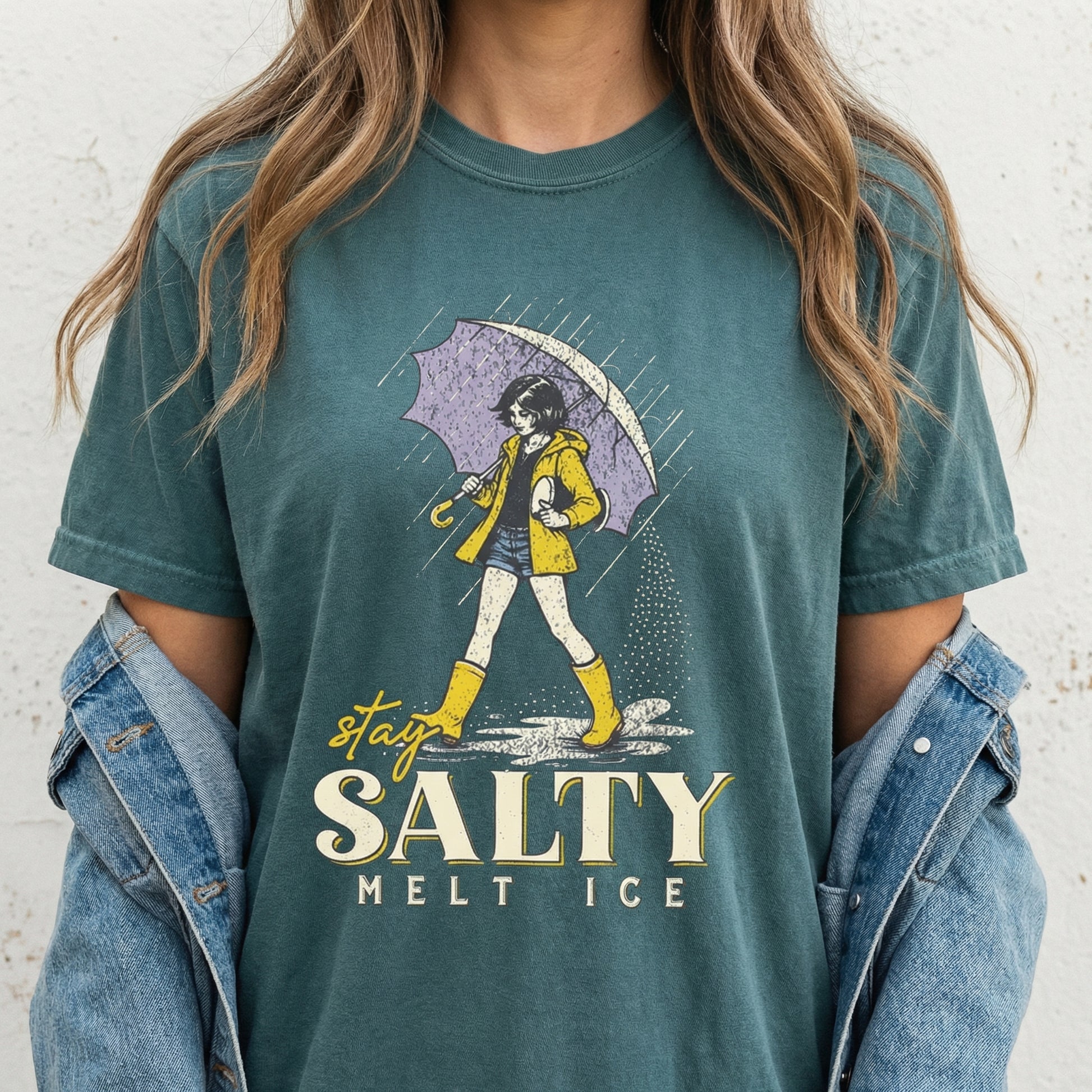 No ICE Stay Salty Political Graphic Tee – Social Justice Message Shirt