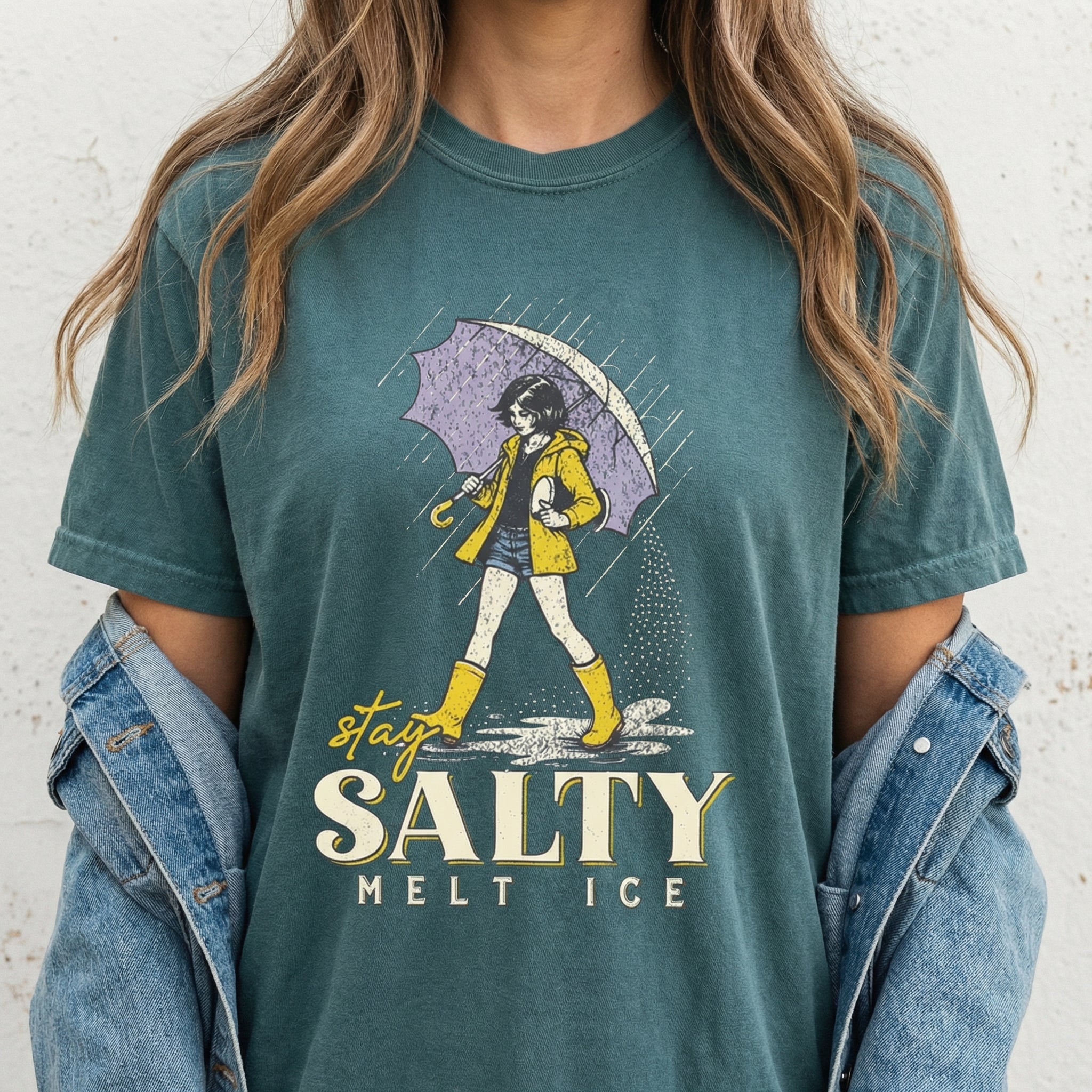 No ICE Stay Salty Political Graphic Tee – Social Justice Message Shirt