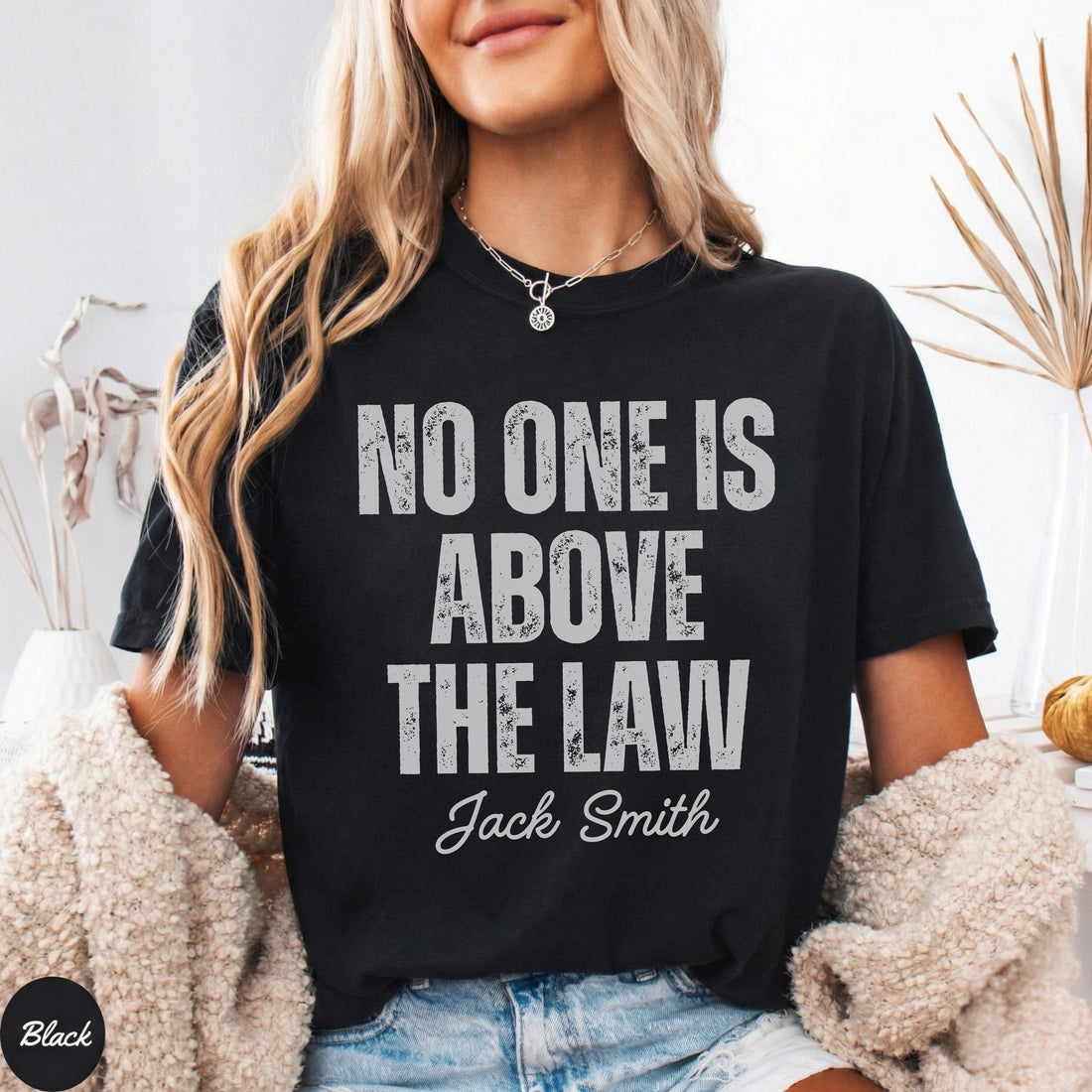 No One Is Above the Law Graphic T-Shirt – Justice & Freedom Political Statement Tee