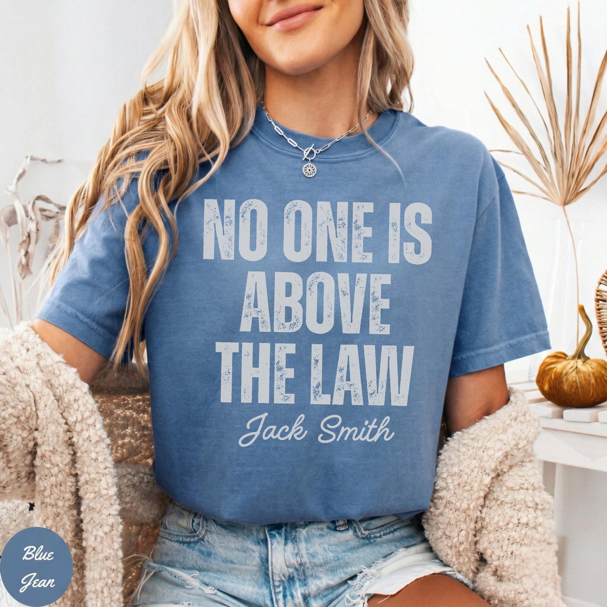 No One Is Above the Law Graphic T-Shirt – Justice & Freedom Political Statement Tee