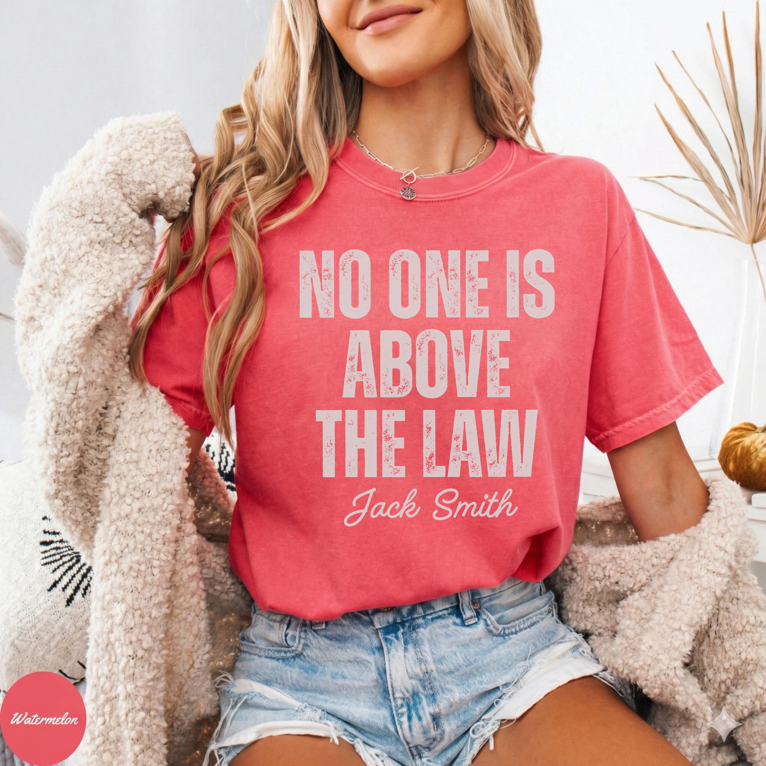 No One Is Above the Law Graphic T-Shirt – Justice & Freedom Political Statement Tee