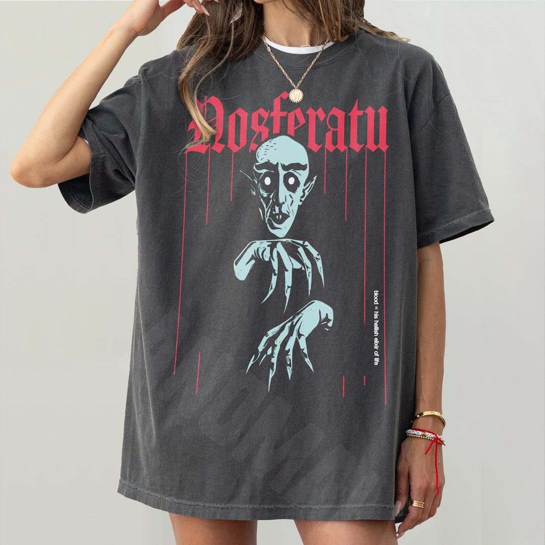 Nosferatu Graphic Tee – Retro Old School Vampire Horror Movie T-Shirt