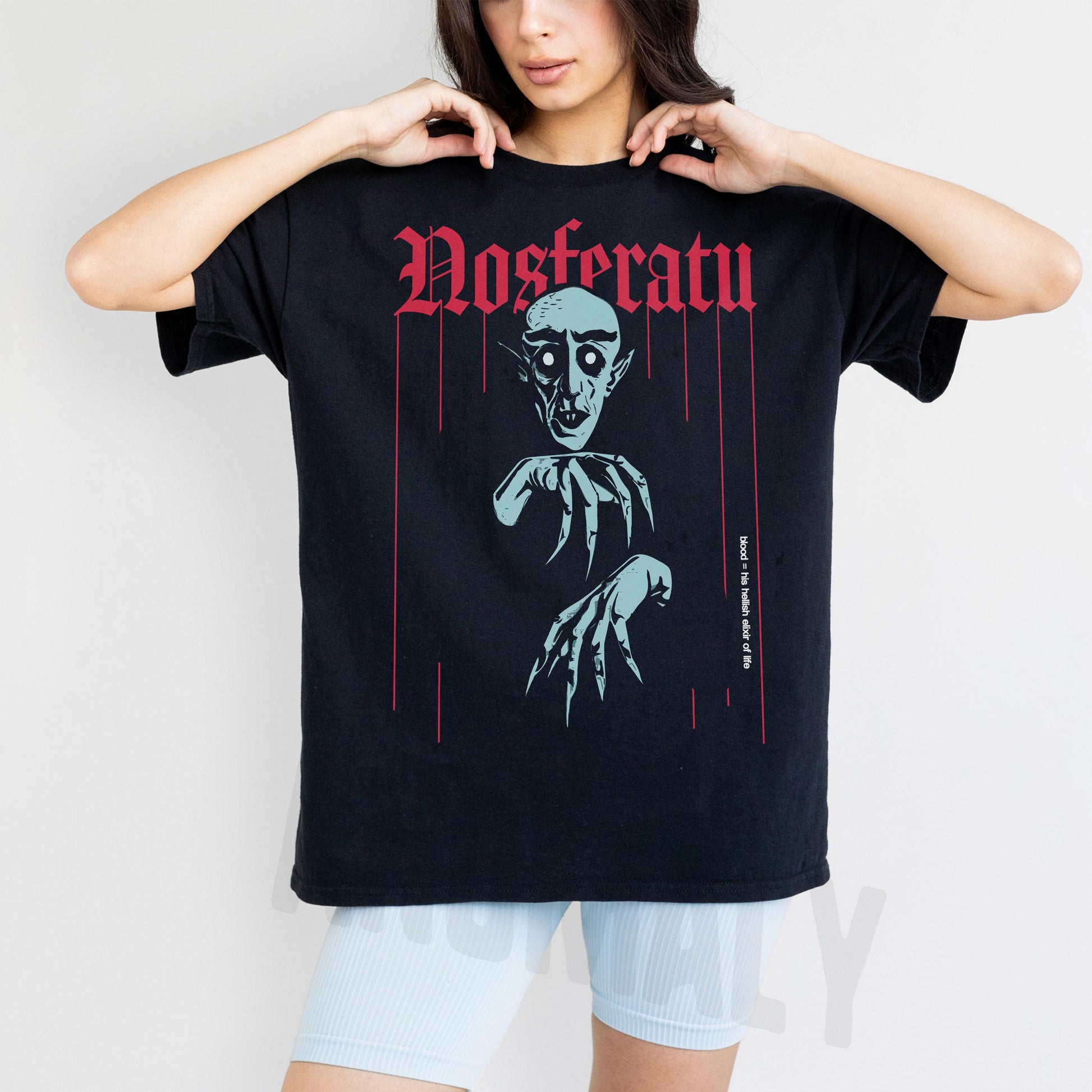 Nosferatu Graphic Tee – Retro Old School Vampire Horror Movie T-Shirt