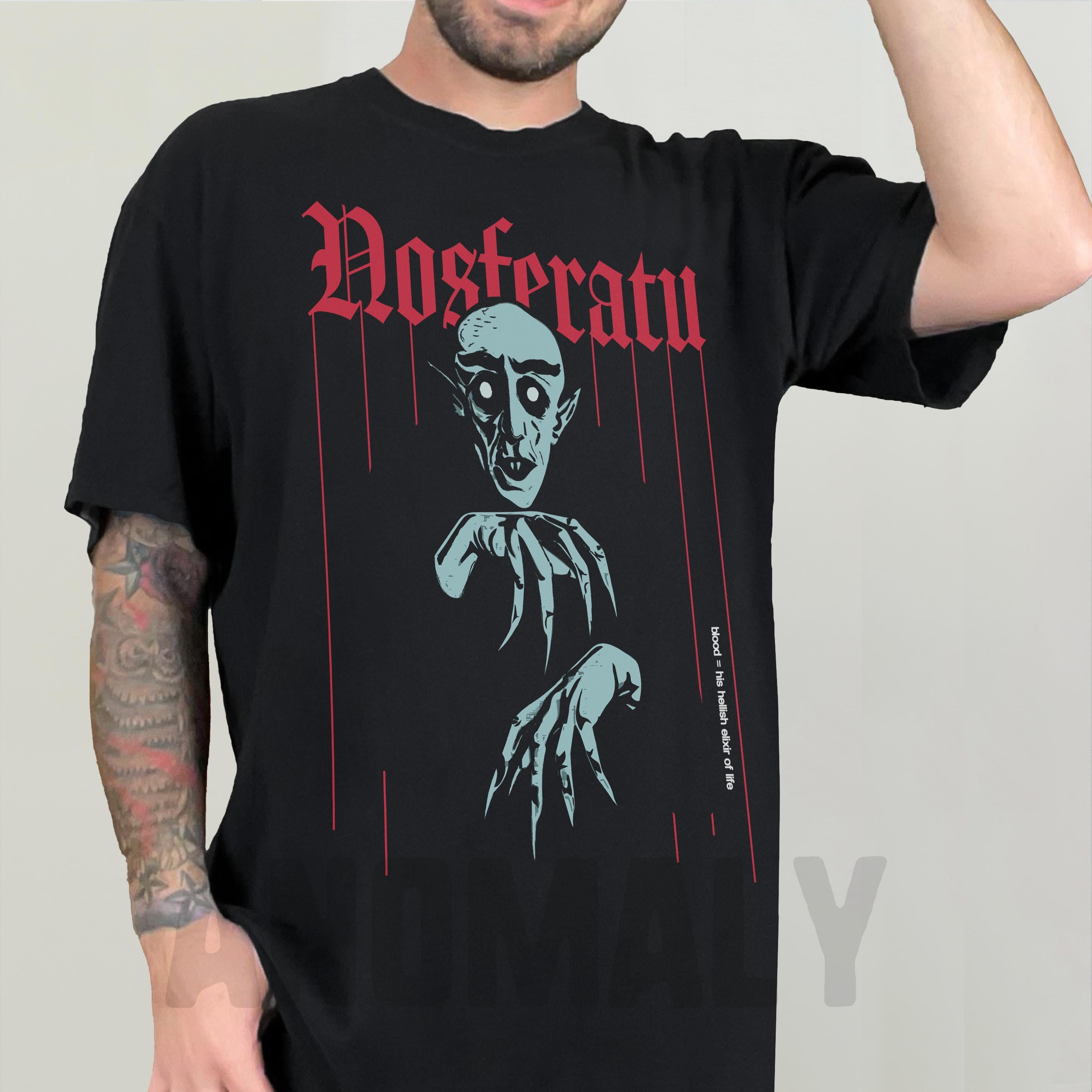 Nosferatu Graphic Tee – Retro Old School Vampire Horror Movie T-Shirt