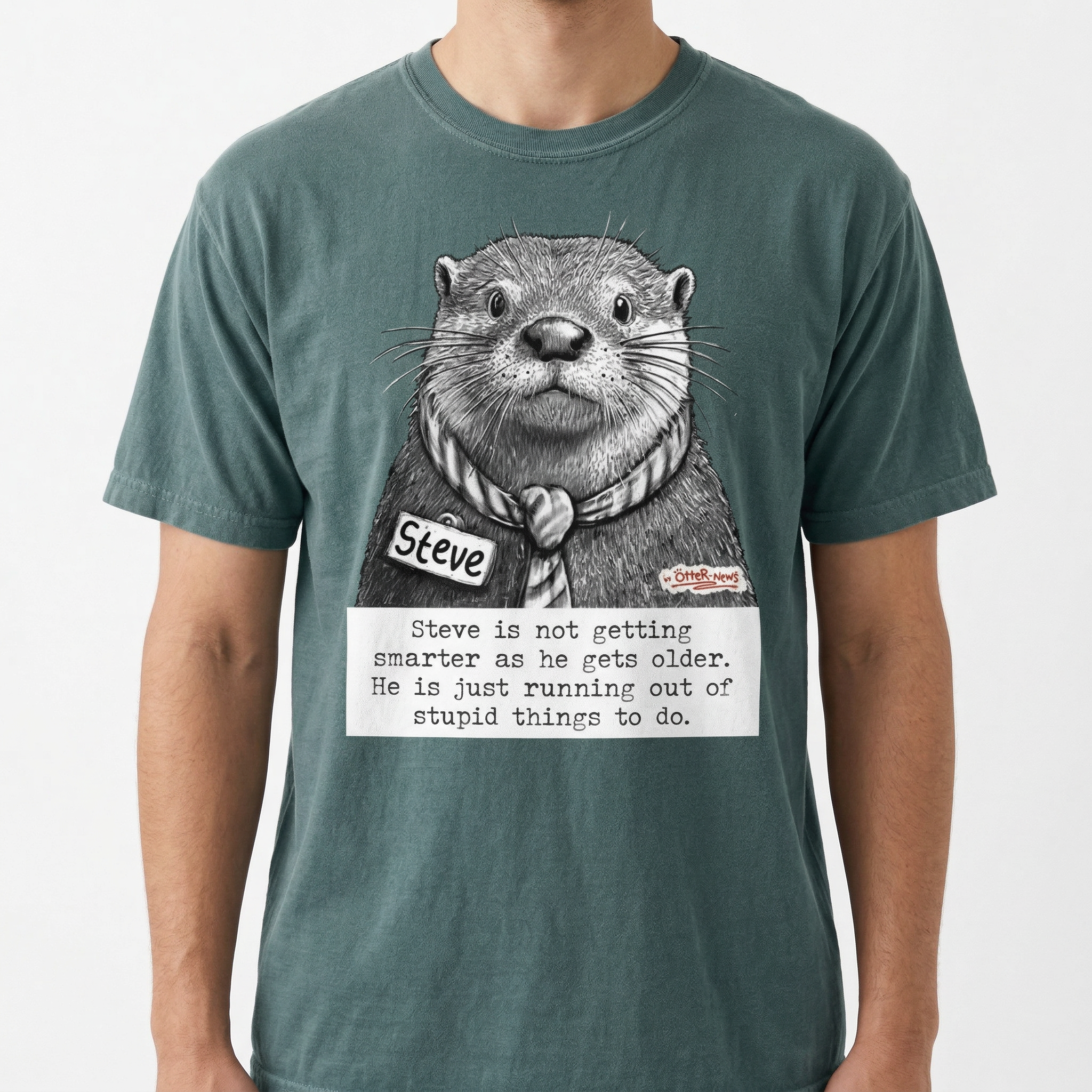 Not Getting Smarter Funny Shirt – Steve Sarcastic Humor Graphic Tee
