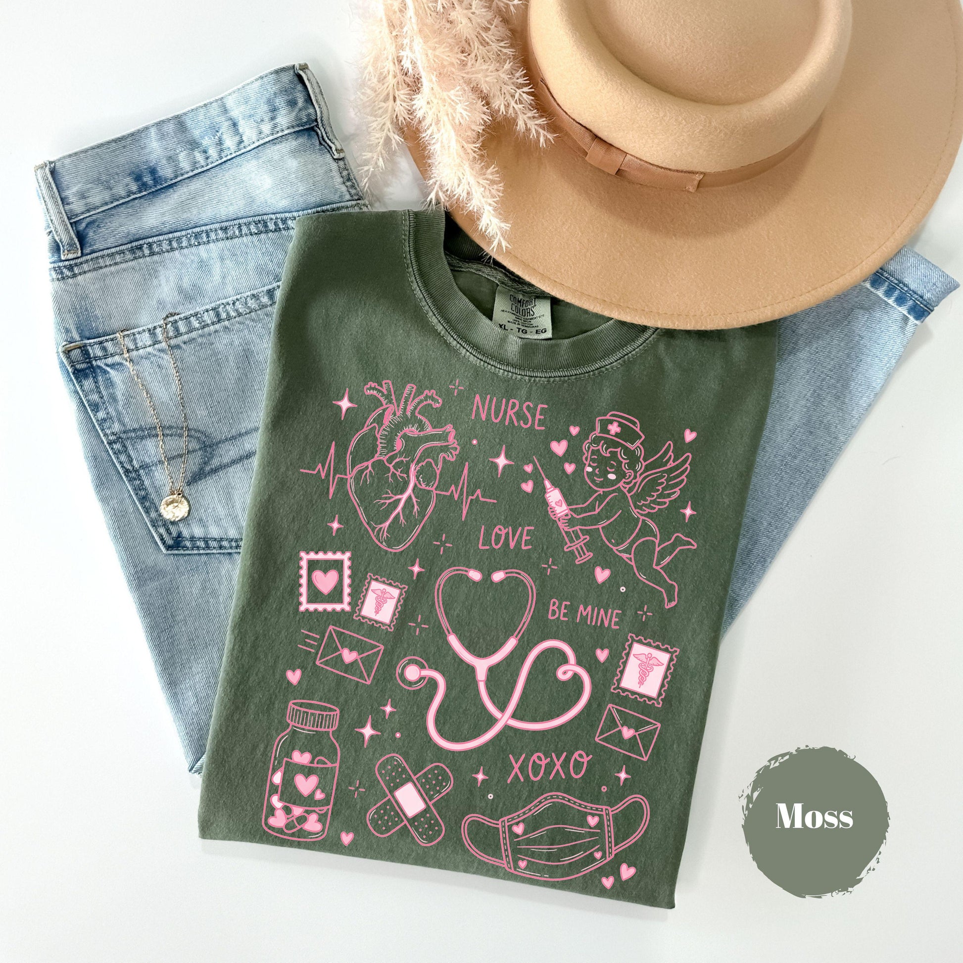 Nurse Valentine’s Day Shirt – Love Be Mine XOXO Graphic Tee