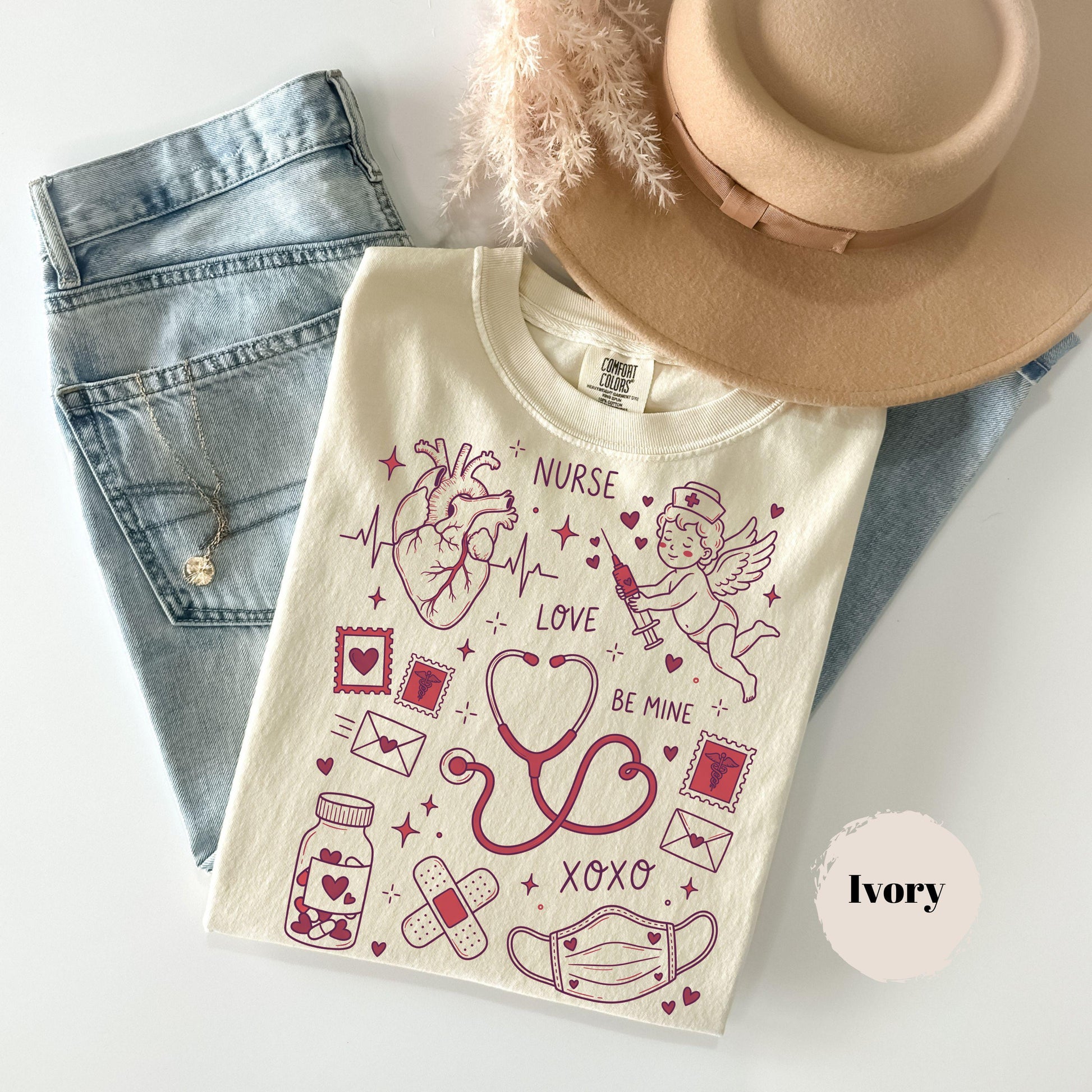 Nurse Valentine’s Day Shirt – Love Be Mine XOXO Graphic Tee
