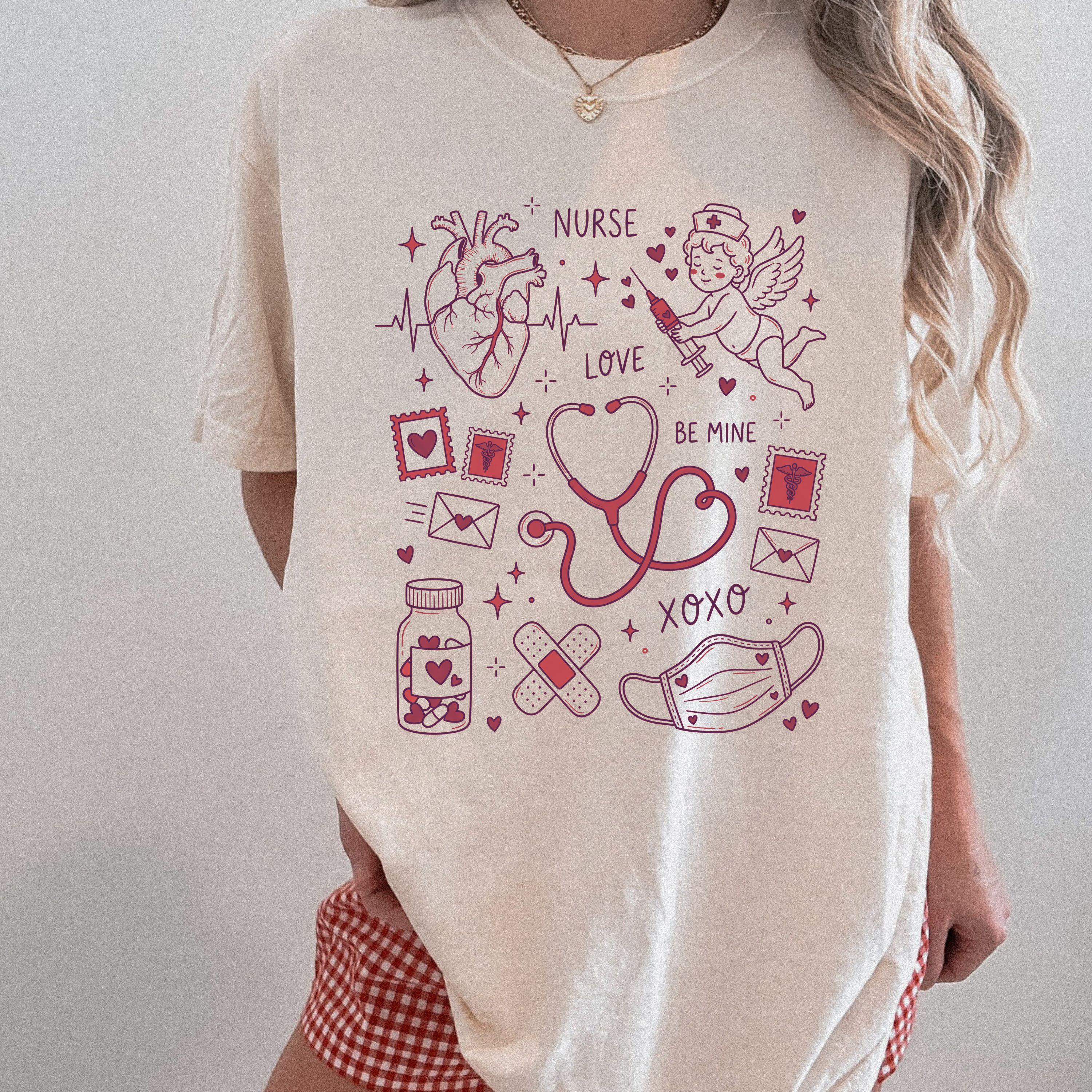 Nurse Valentine’s Day Shirt – Love Be Mine XOXO Graphic Tee