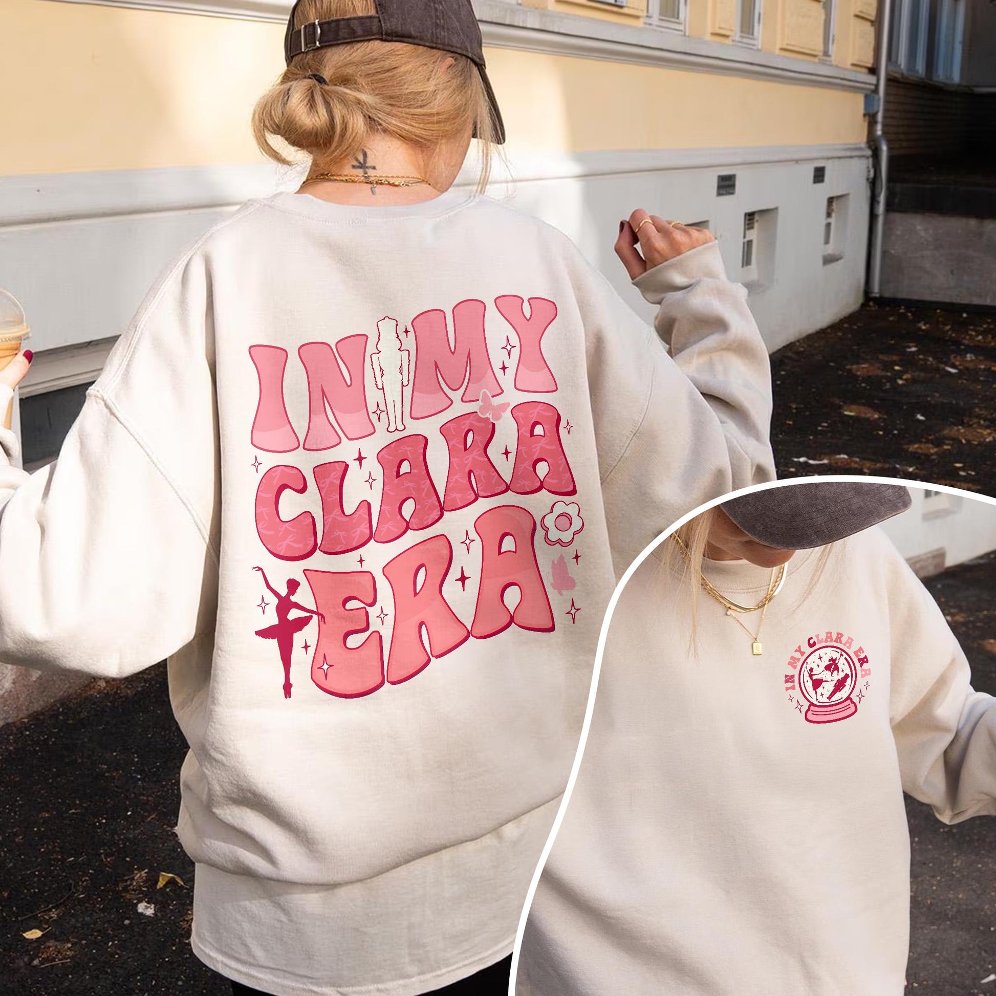Nutcracker Ballet Sweatshirt – In My Clara Era Holiday Crewneck, Christmas Gift