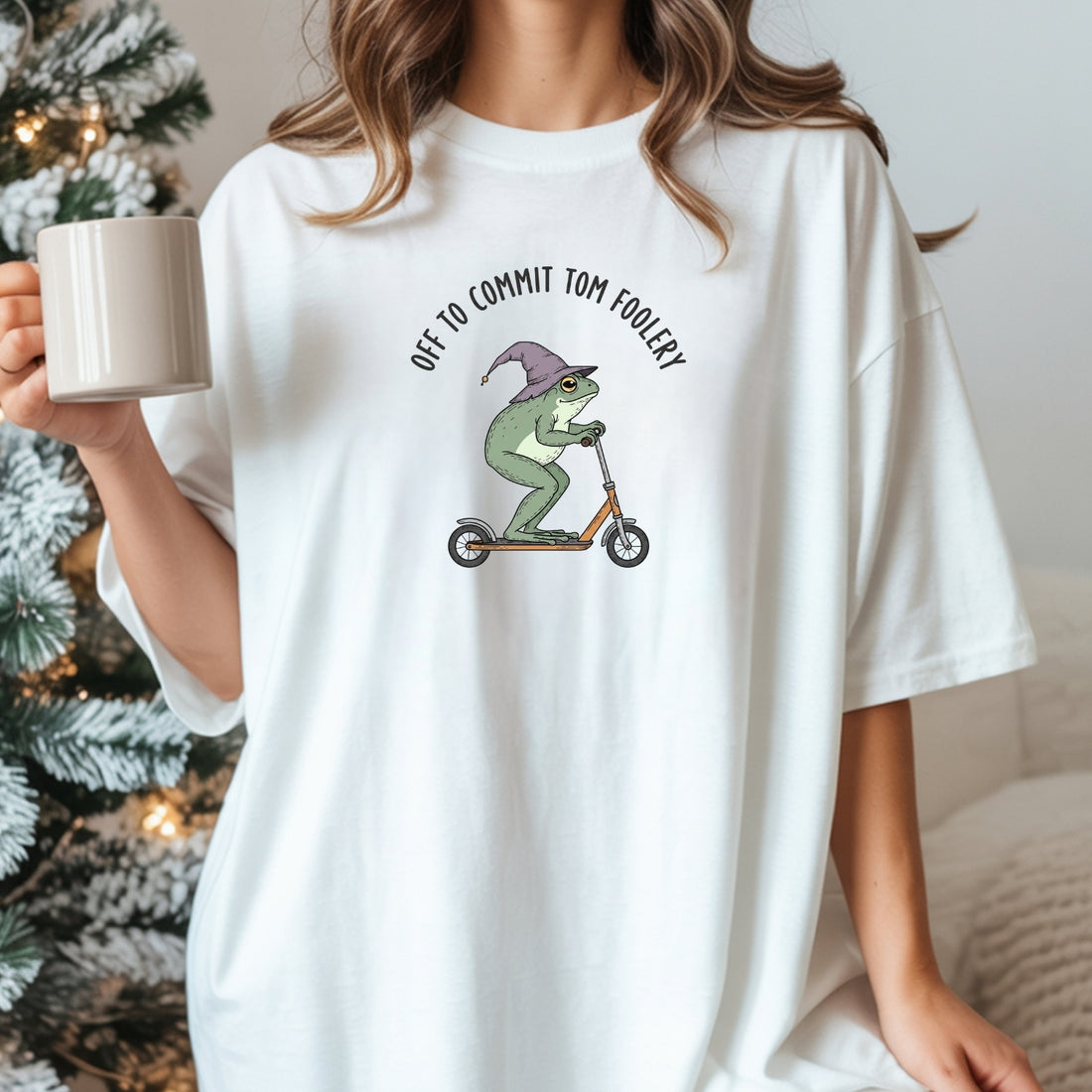 Off to Commit Tomfoolery Frog T-Shirt – Funny Weirdcore Meme Unisex Tee