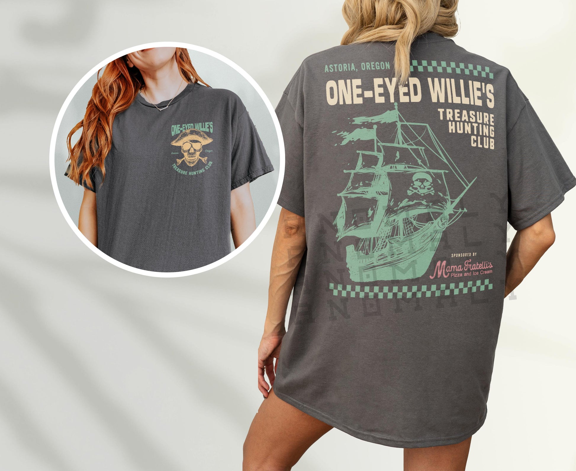 One-Eyed Willie’s Treasure Hunt T-Shirt – Retro 80s Movie Graphic Tee