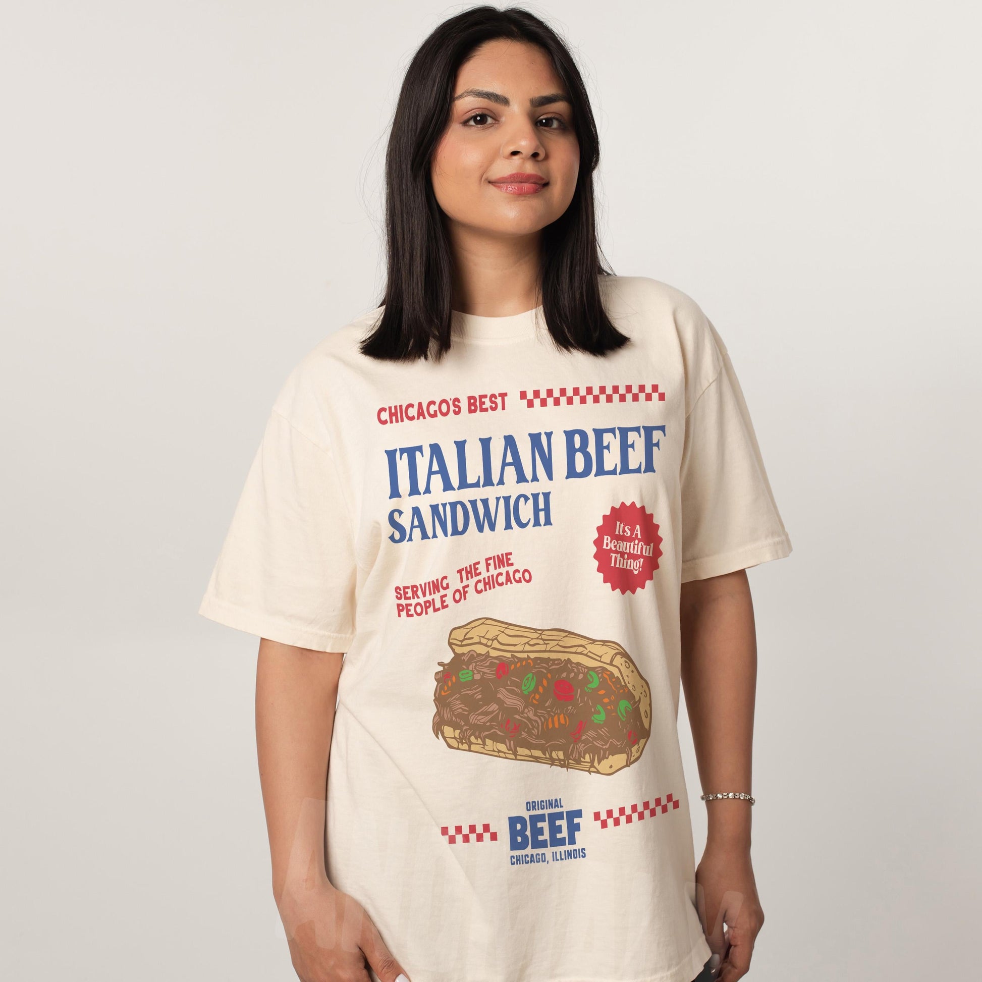 Original Beef Restaurant Shirt – Vintage Chicagoland Italian Beef Graphic Tee