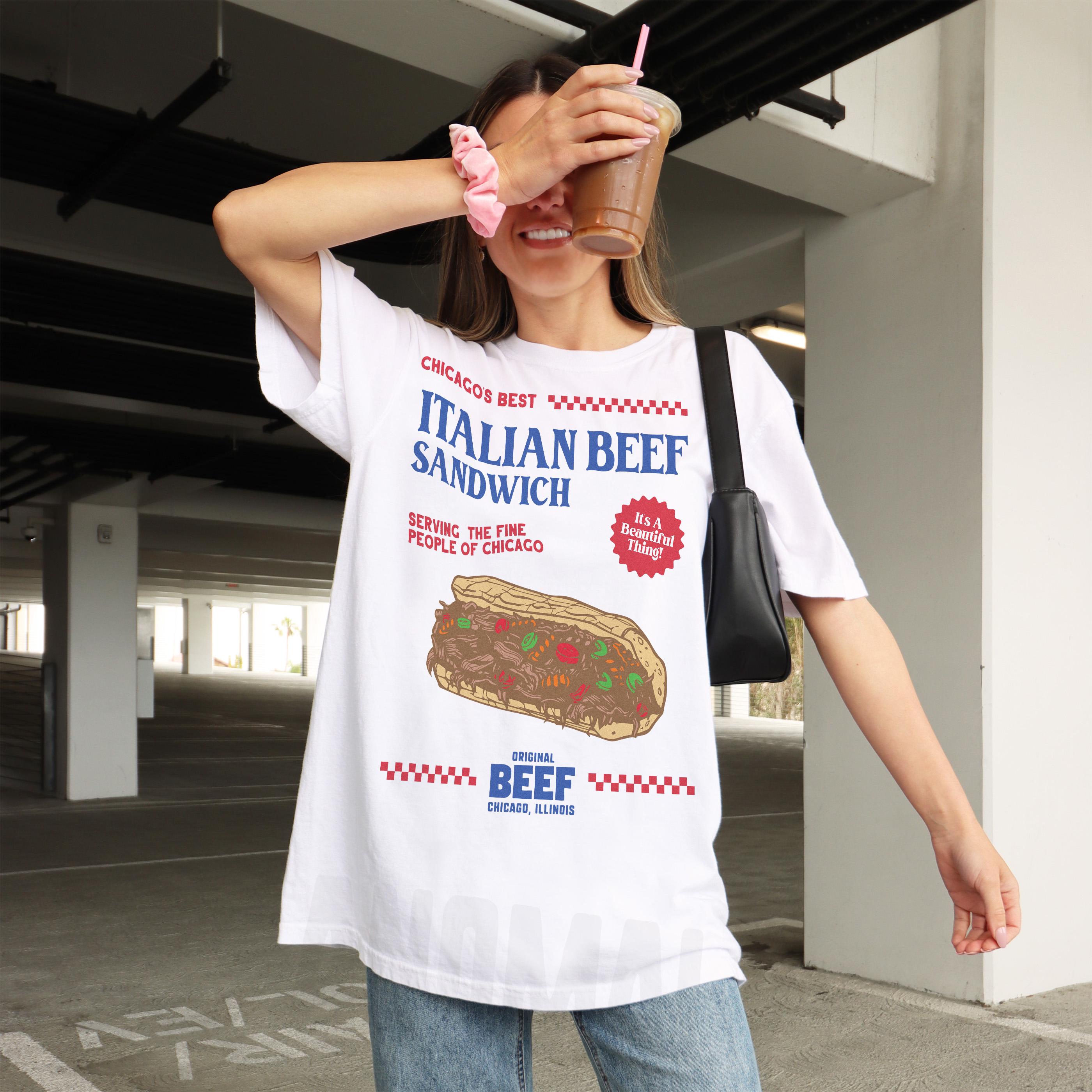 Original Beef Restaurant Shirt – Vintage Chicagoland Italian Beef Graphic Tee