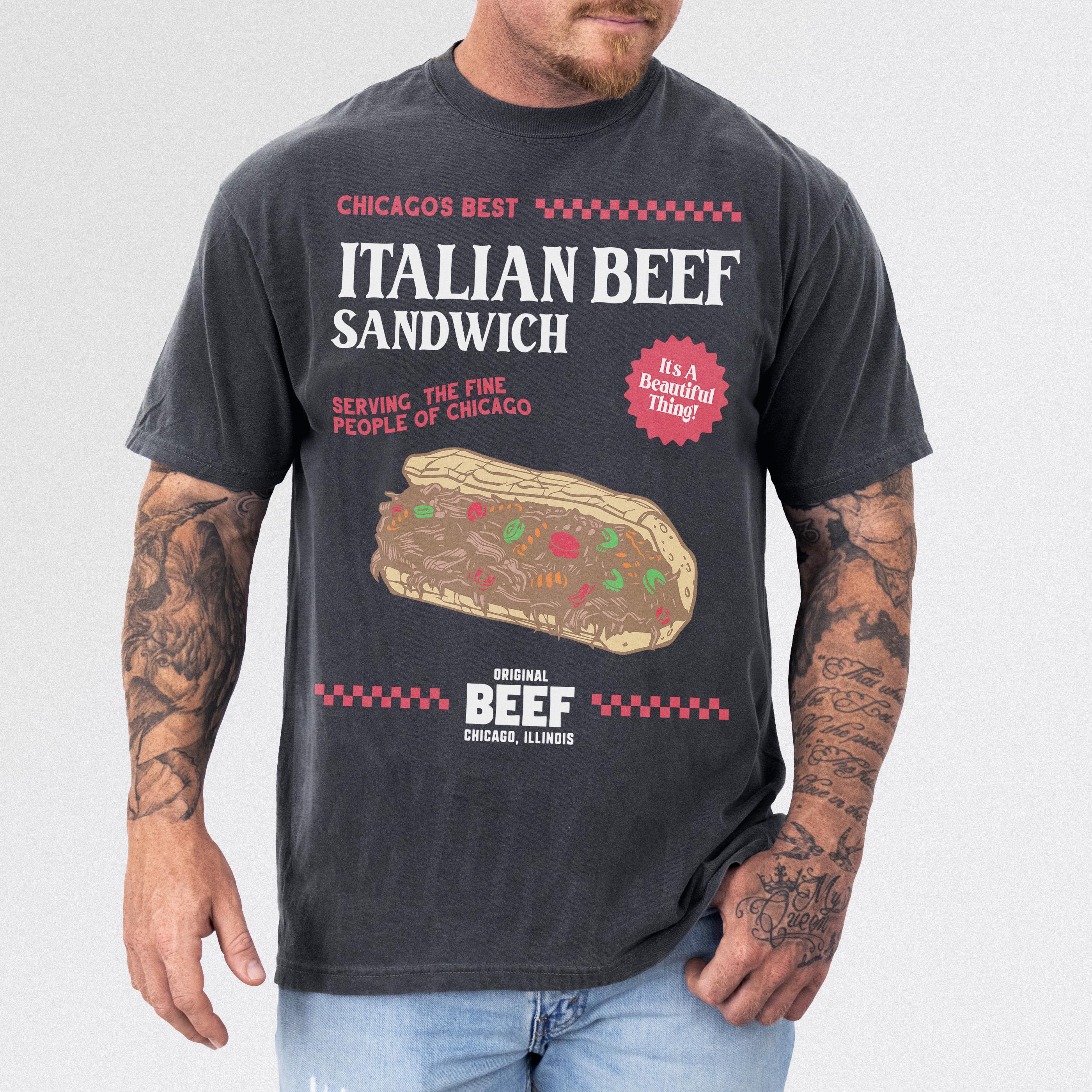 Original Beef Restaurant Shirt – Vintage Chicagoland Italian Beef Graphic Tee