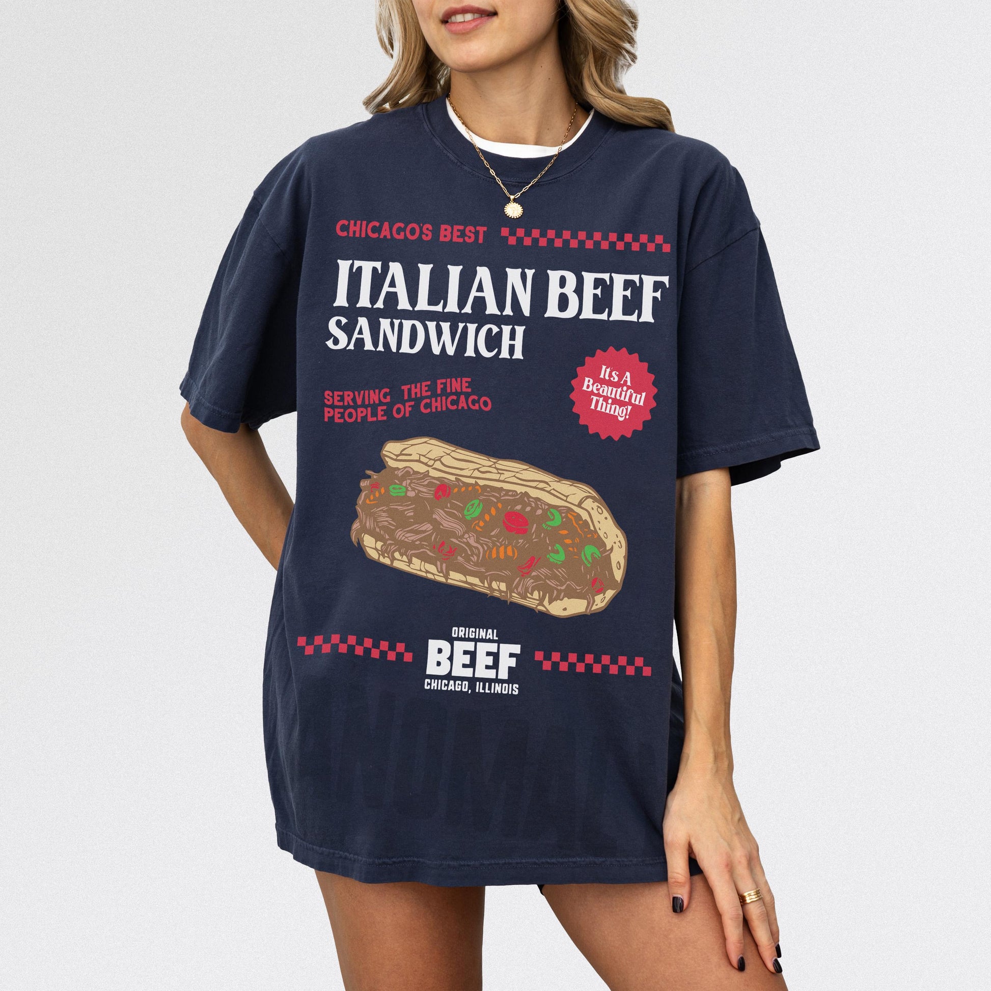 Original Beef Restaurant Shirt – Vintage Chicagoland Italian Beef Graphic Tee
