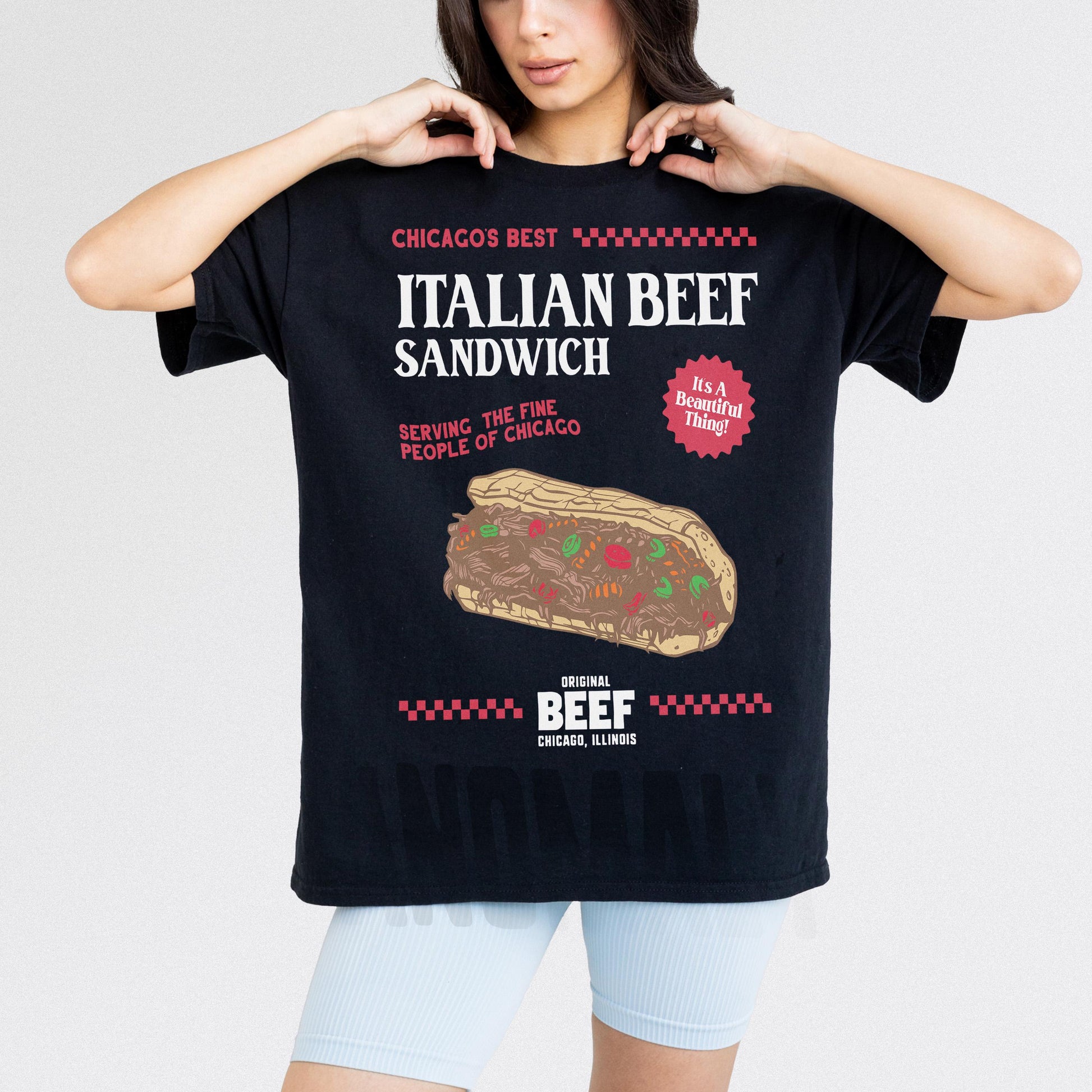 Original Beef Restaurant Shirt – Vintage Chicagoland Italian Beef Graphic Tee