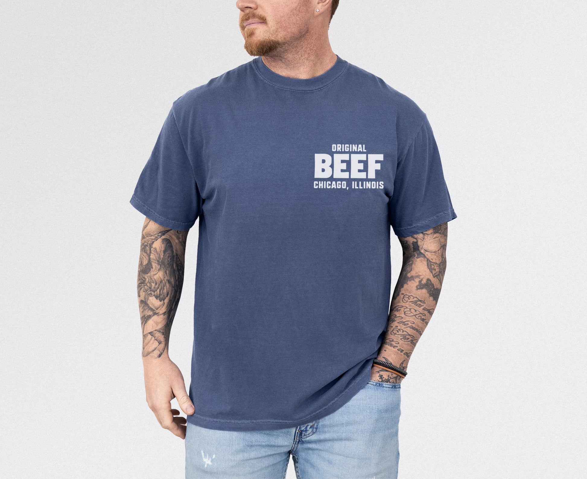 Original Beef T-Shirt – Retro TV Show Chicagoland Restaurant Graphic Tee