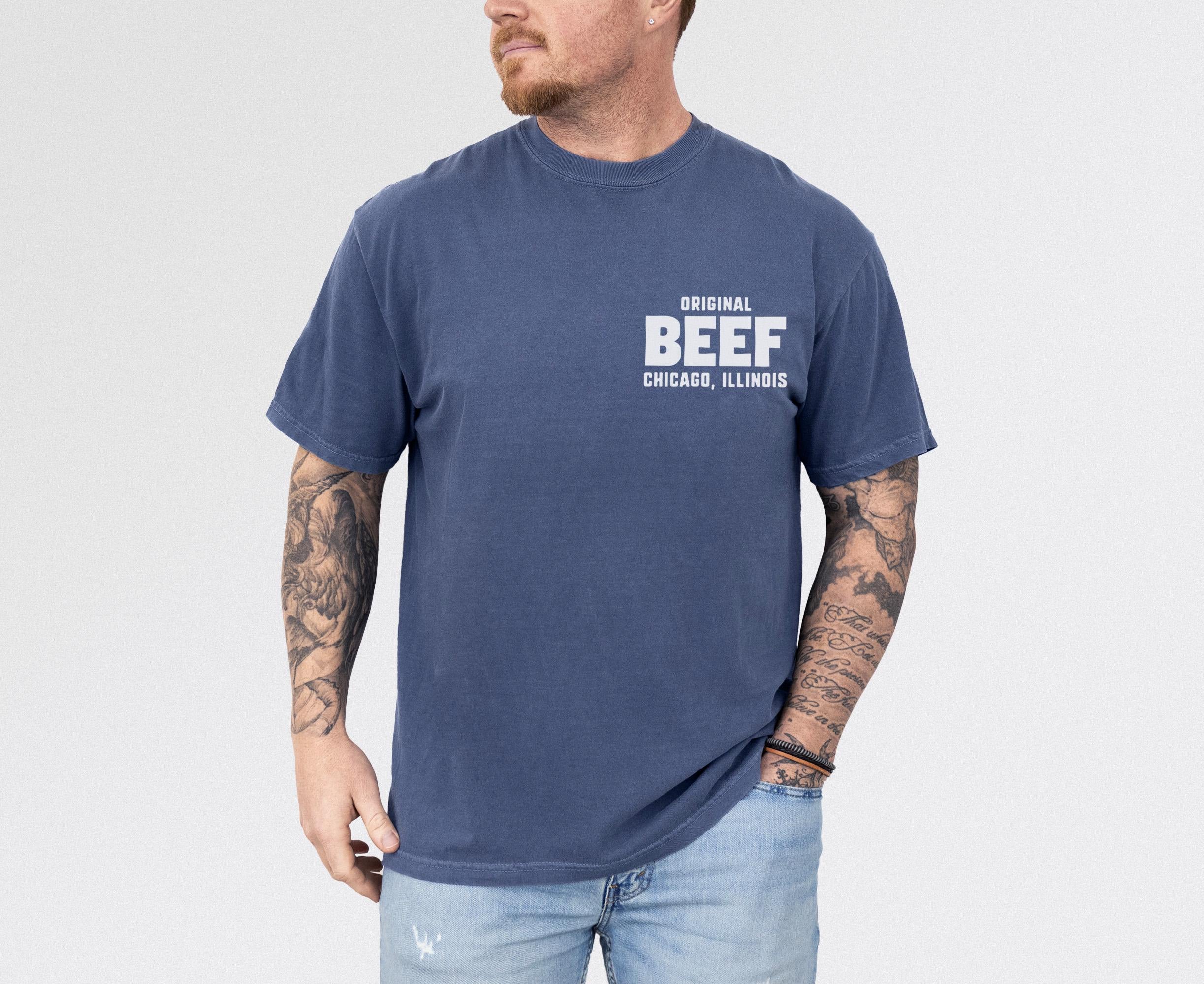 Original Beef T-Shirt – Retro TV Show Chicagoland Restaurant Graphic Tee