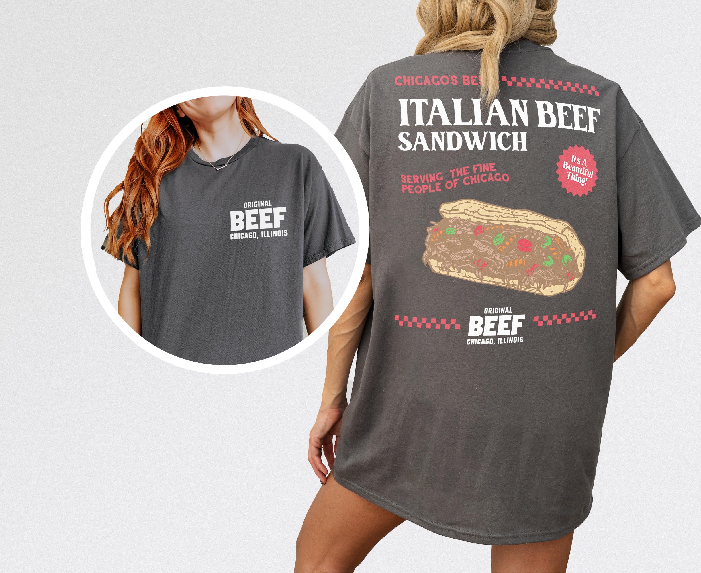 Original Beef T-Shirt – Retro TV Show Chicagoland Restaurant Graphic Tee