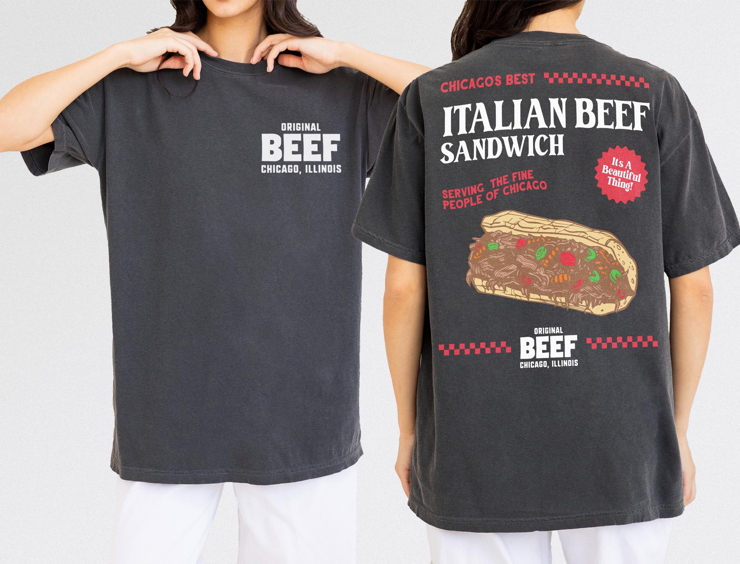 Original Beef T-Shirt – Retro TV Show Chicagoland Restaurant Graphic Tee