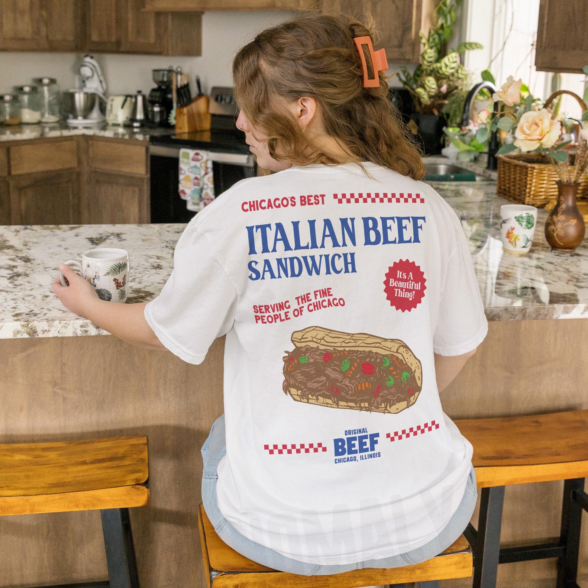 Original Beef T-Shirt – Retro TV Show Chicagoland Restaurant Graphic Tee
