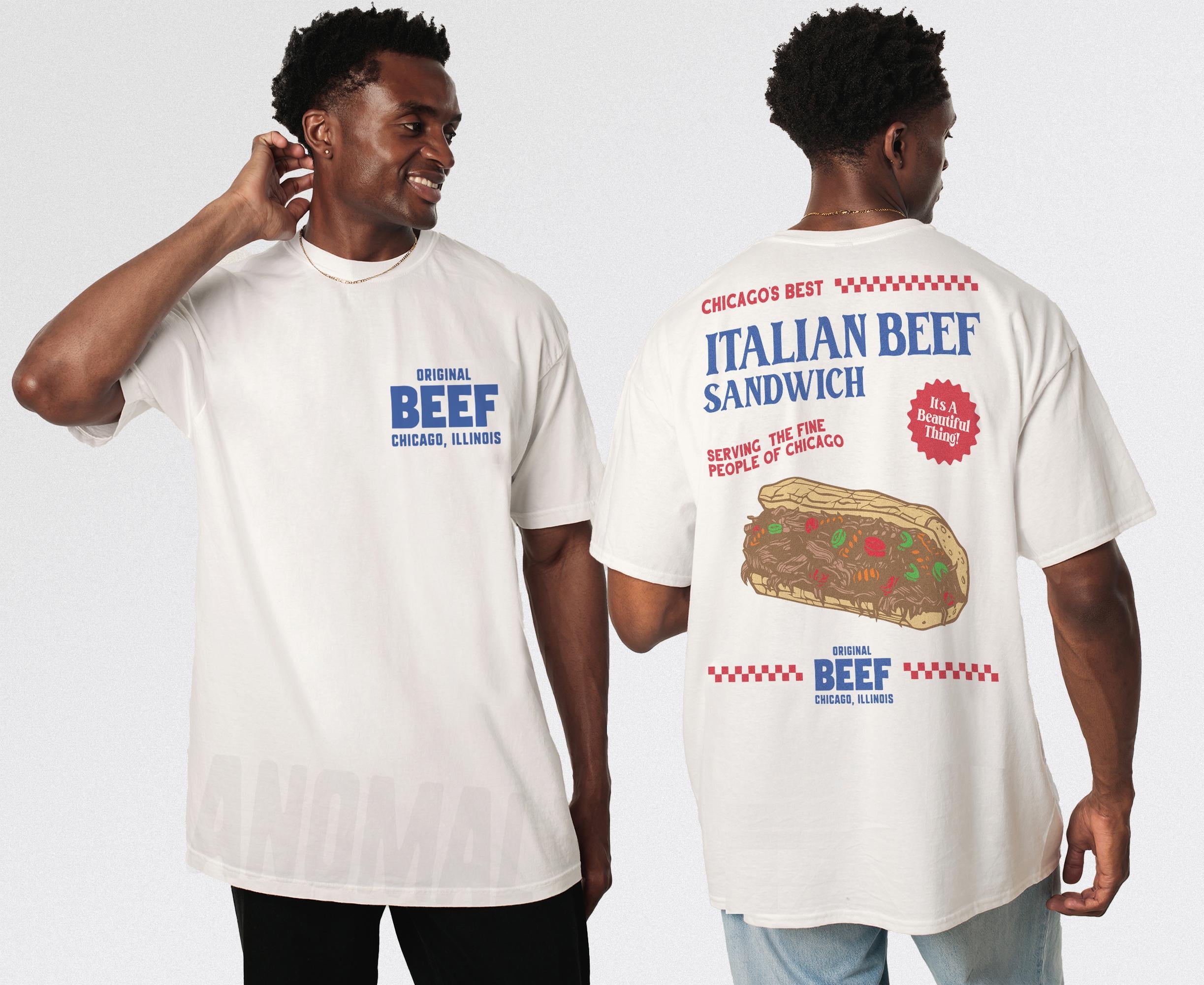 Original Beef T-Shirt – Retro TV Show Chicagoland Restaurant Graphic Tee