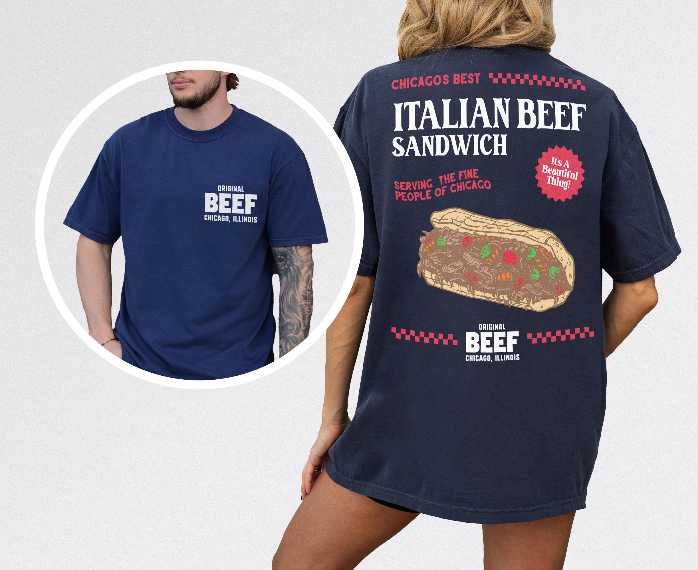 Original Beef T-Shirt – Retro TV Show Chicagoland Restaurant Graphic Tee