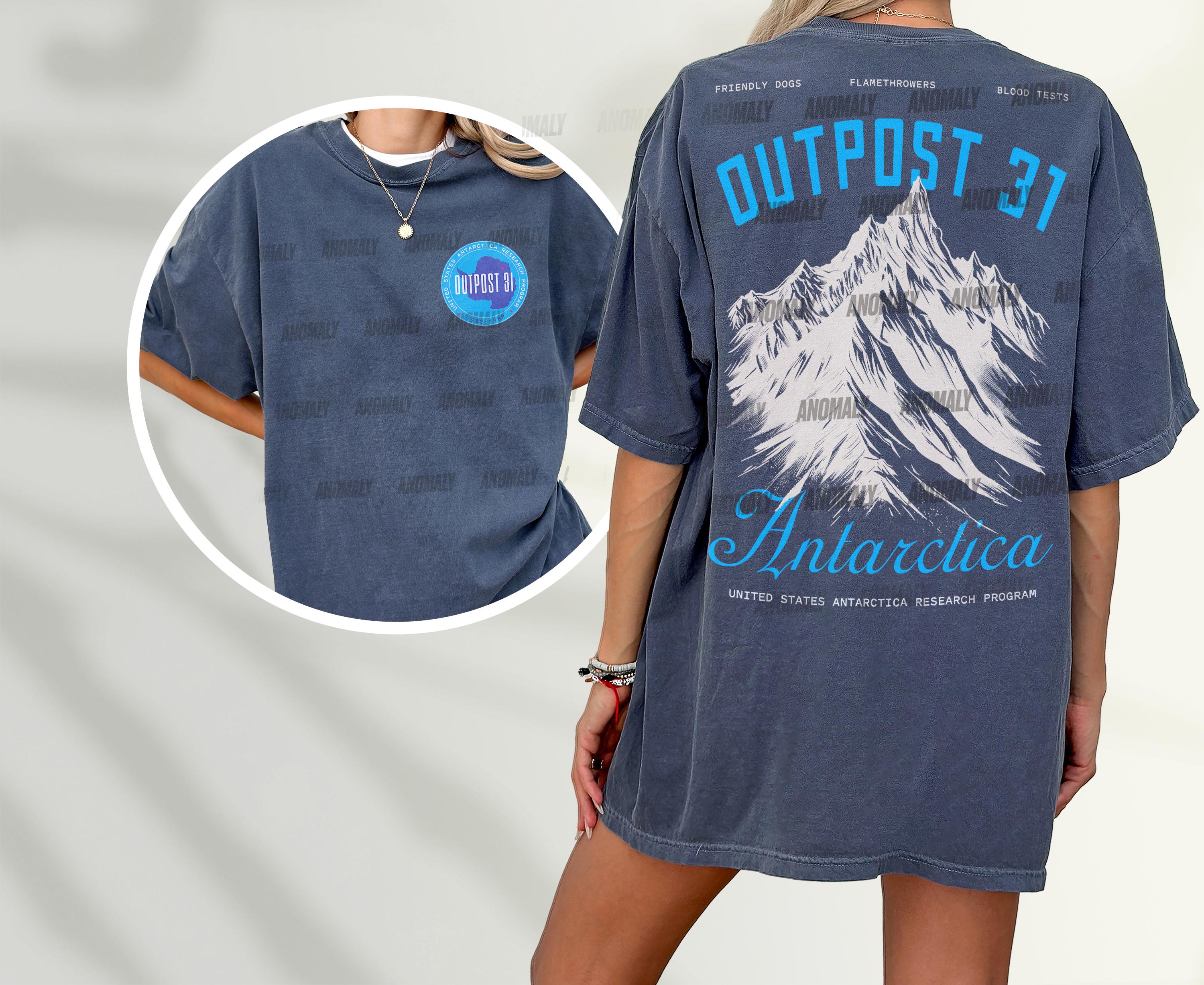 Outpost 31 Antarctica Graphic Tee – 80s Horror Movie The Thing T-Shirt