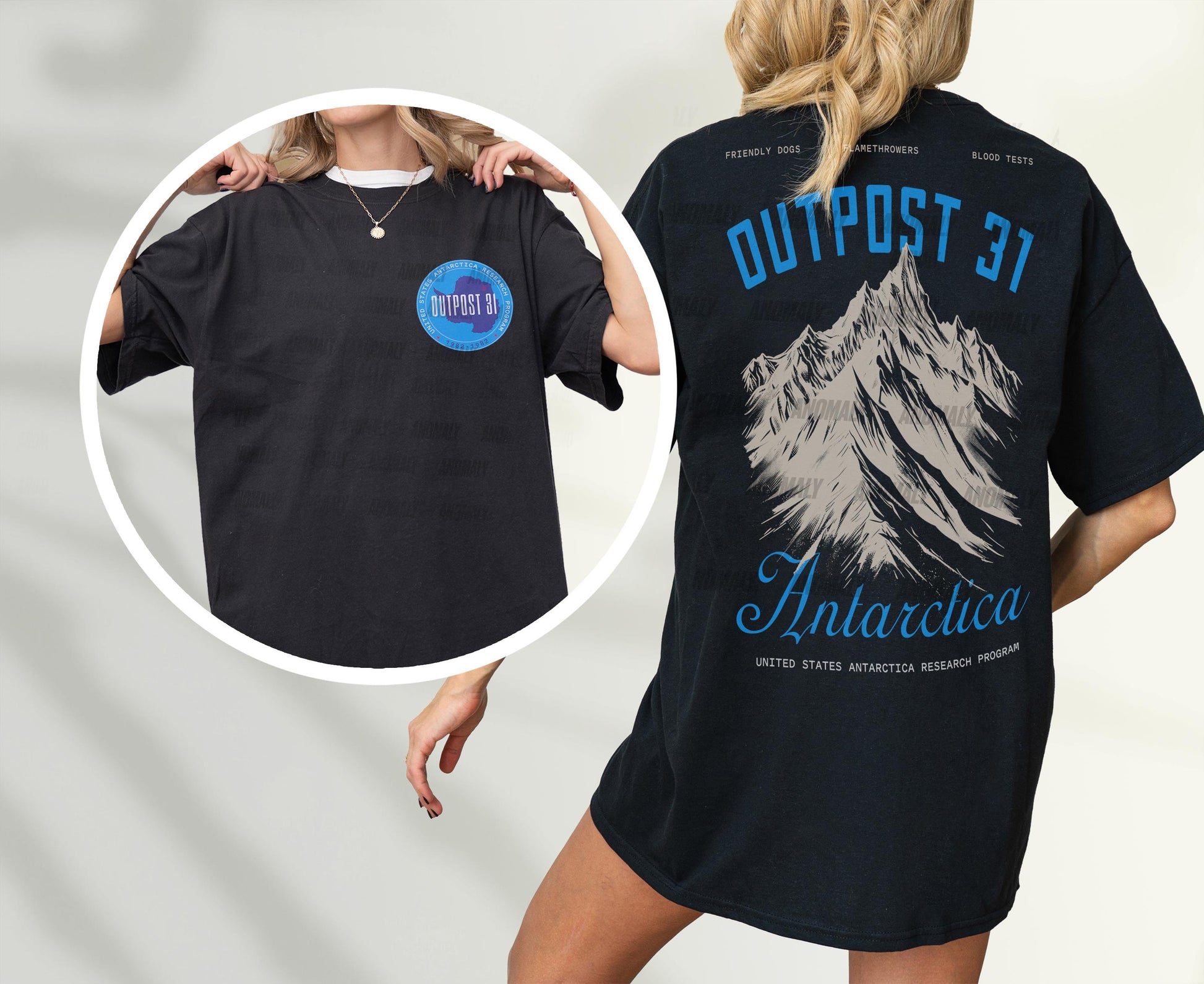 Outpost 31 Antarctica Graphic Tee – 80s Horror Movie The Thing T-Shirt