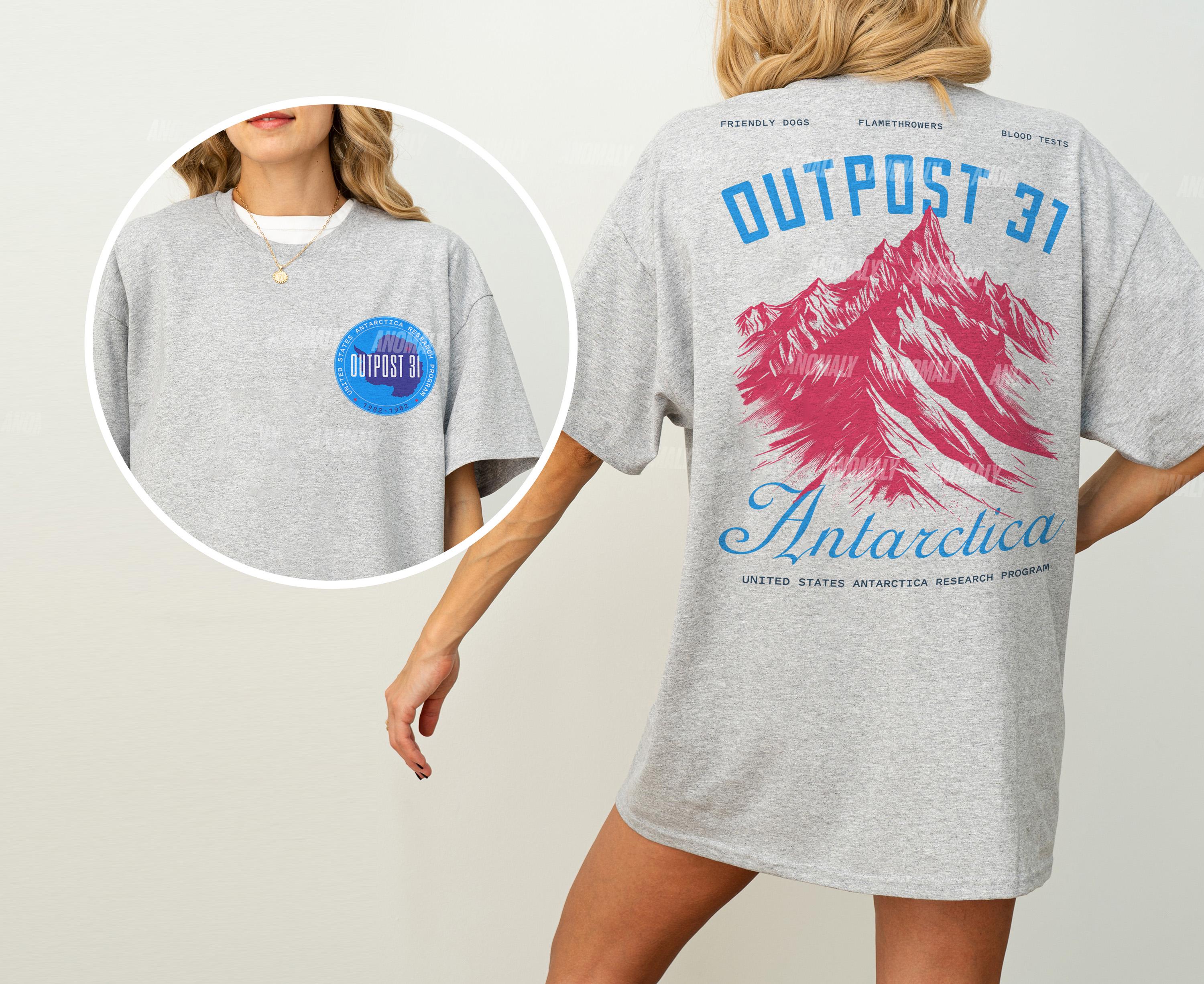 Outpost 31 Antarctica Graphic Tee – 80s Horror Movie The Thing T-Shirt