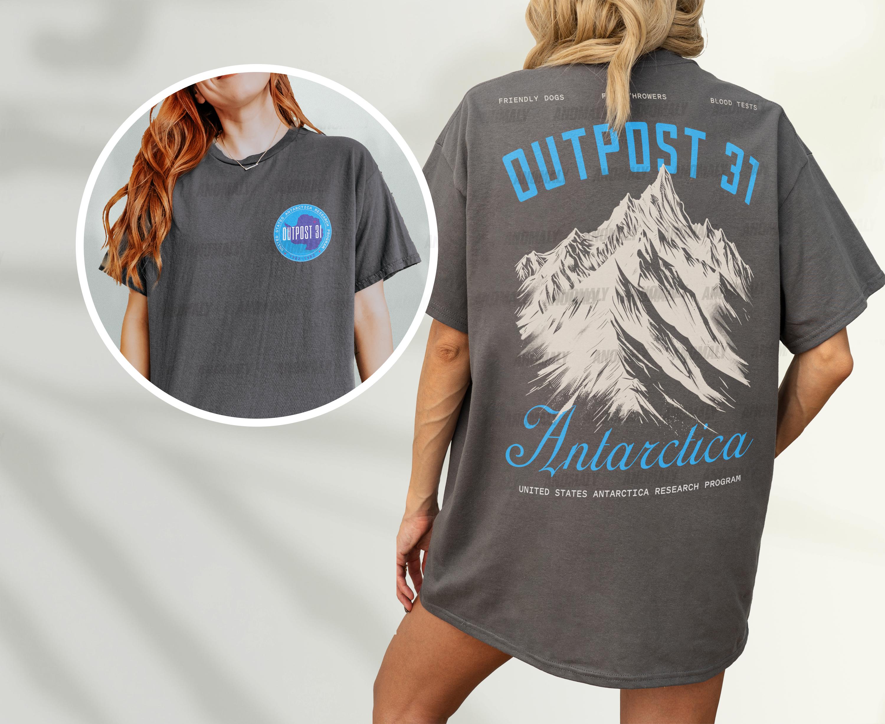 Outpost 31 Antarctica Graphic Tee – 80s Horror Movie The Thing T-Shirt