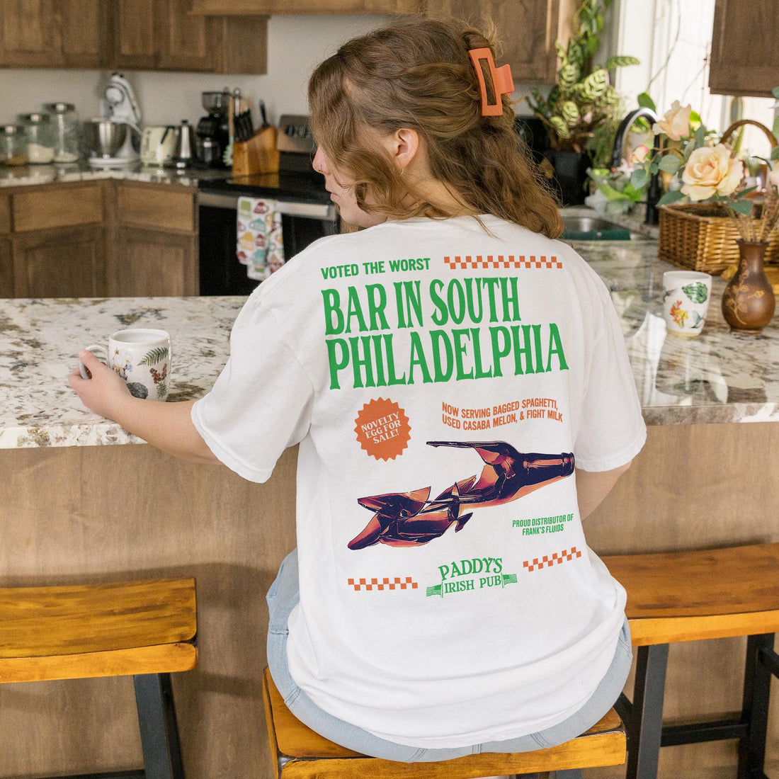 Paddy’s Pub T-Shirt – Front & Back It’s Always Sunny in Philadelphia Funny Irish Bar Graphic Tee