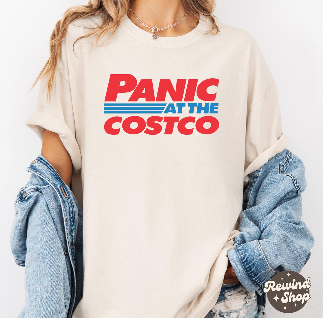 Panic at the Warehouse Shirt – Funny Vintage Market Tee, Retro Humor Graphic for Fans