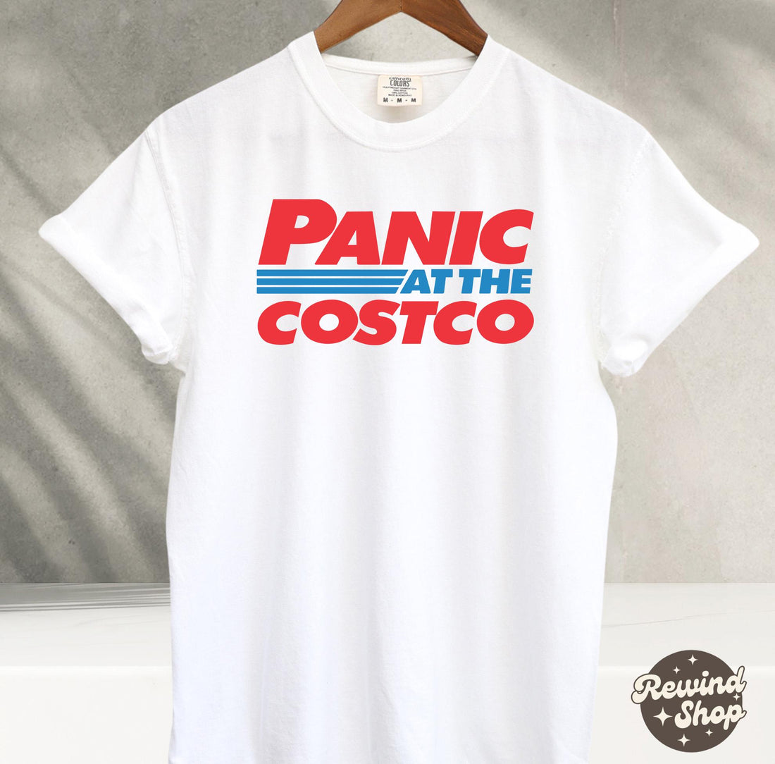 Panic at the Warehouse Shirt – Funny Vintage Market Tee, Retro Humor Graphic for Fans