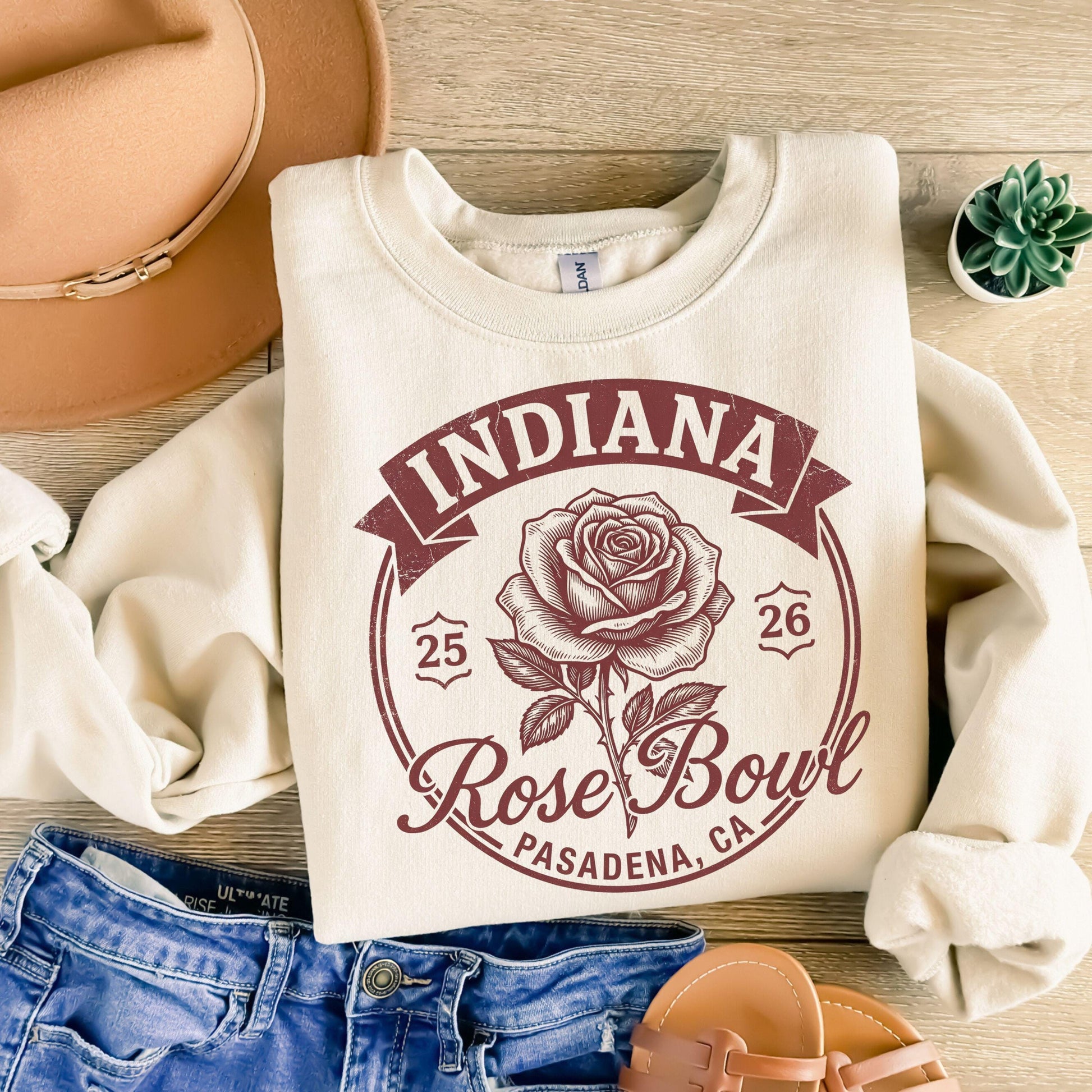 Pasadena California Football Graphic Sweatshirt – Retro College Game Day Fan Shirt